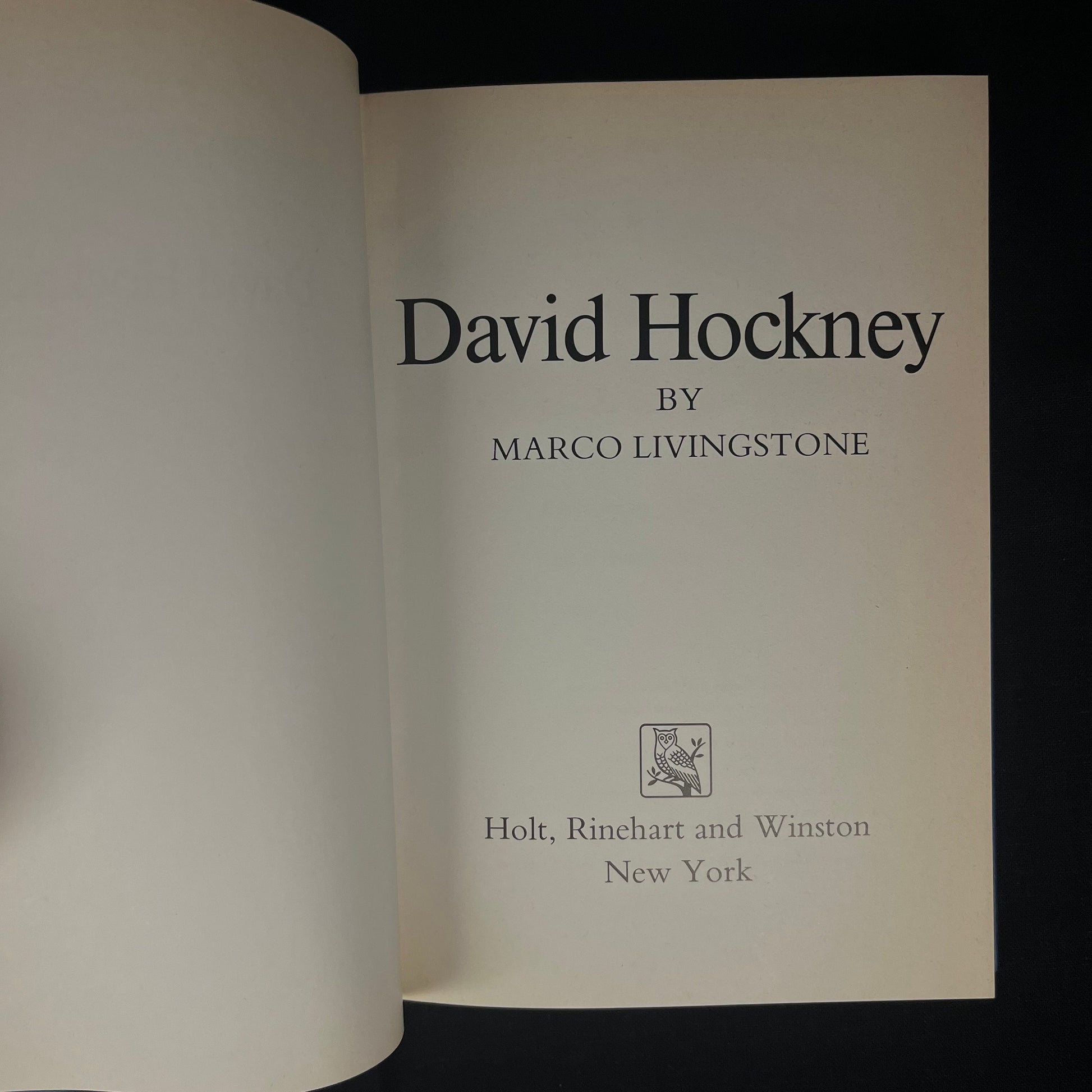 First Printing - David Hockney by Marco Livingstone (1981) Vintage Hardcover Book