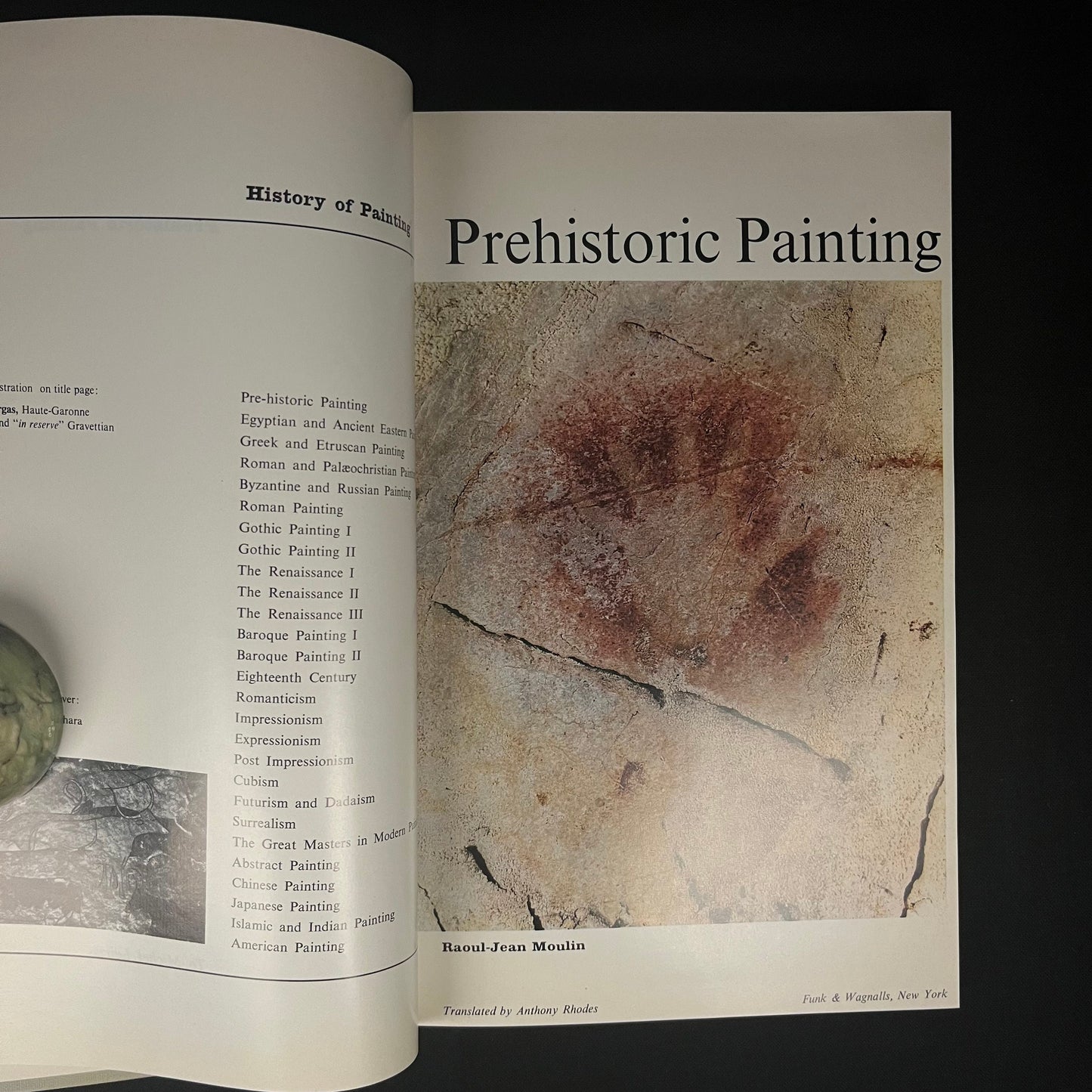 Prehistoric Painting by Raoul-Jean Moulin (1965) Vintage Hardcover Book