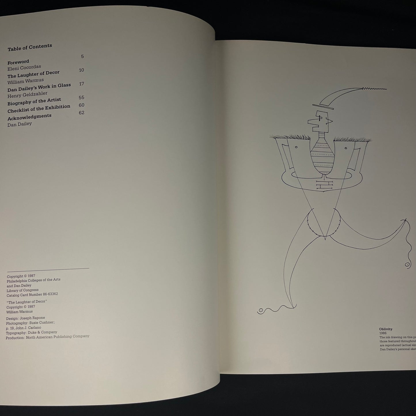 Dan Dailey: Simple Complexities in Drawings and Glass (1987) Vintage Exhibition Catalogue