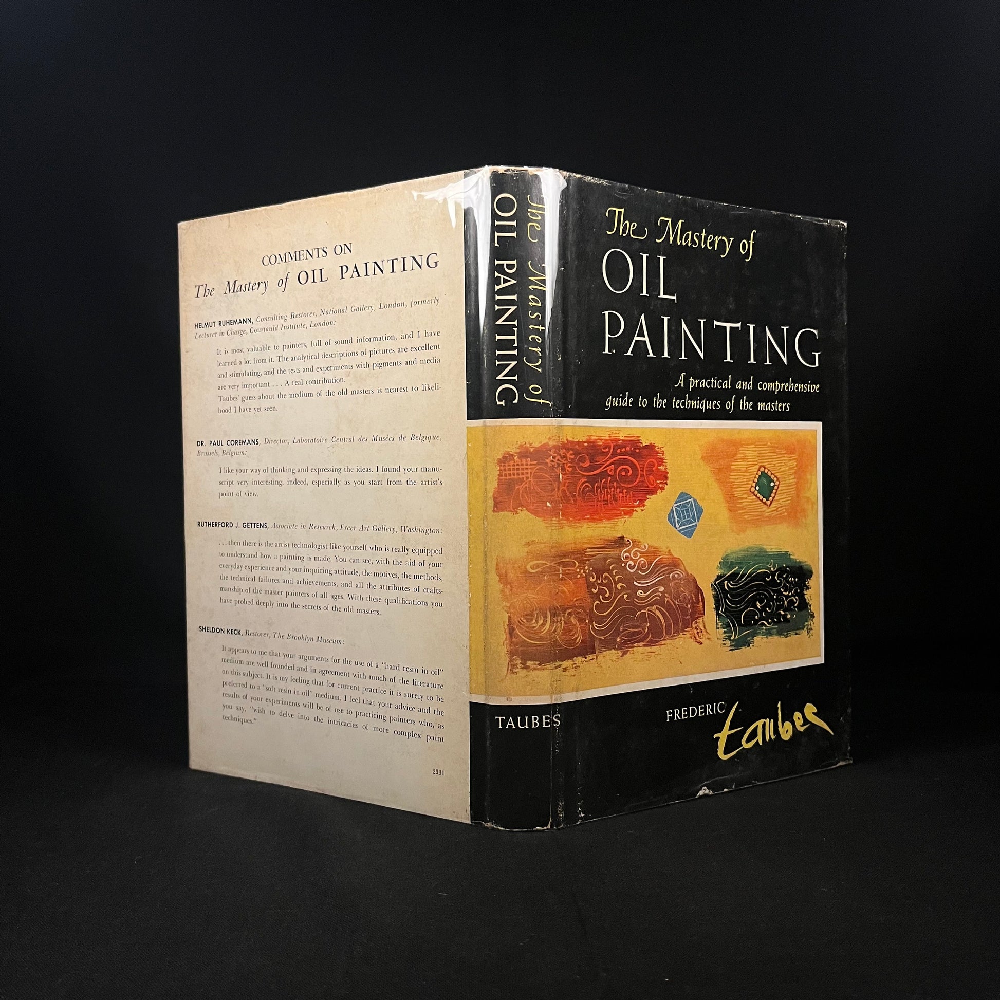 The Mastery of Oil Painting by Frederic Taubes (1953) Vintage Hardcover Book