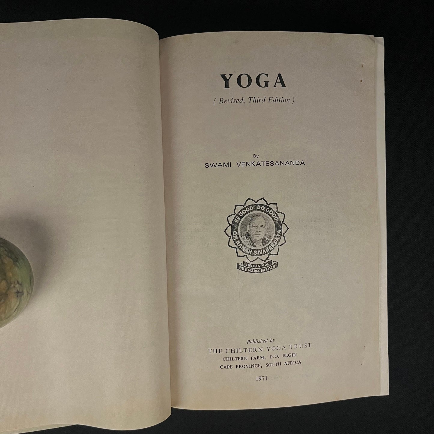 Yoga by Swami Venkatesananda (1971) Vintage Hardcover Book