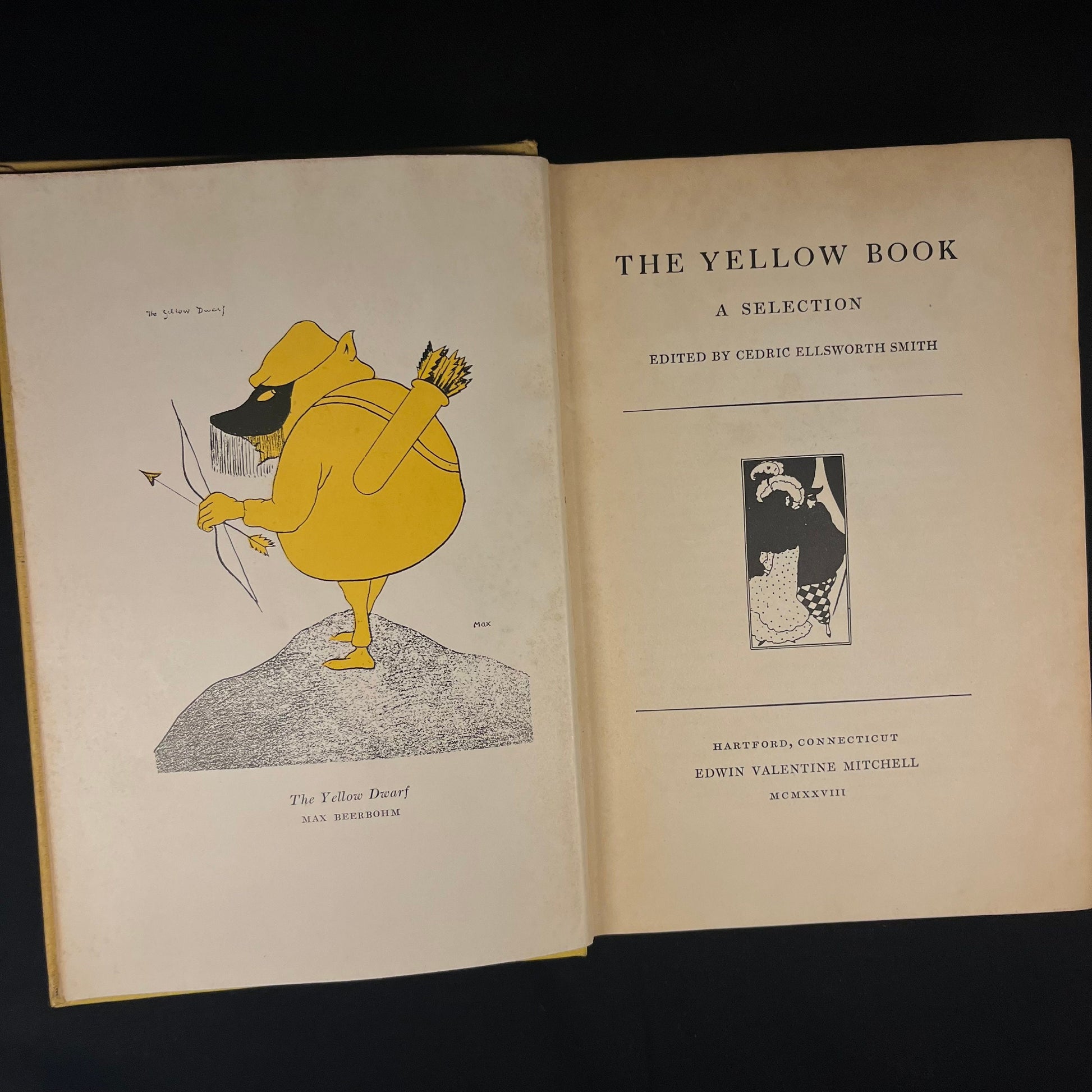 The Yellow Book: A Selection Edited by Cedric Ellsworth Smith (1928) Vintage Hardcover Book