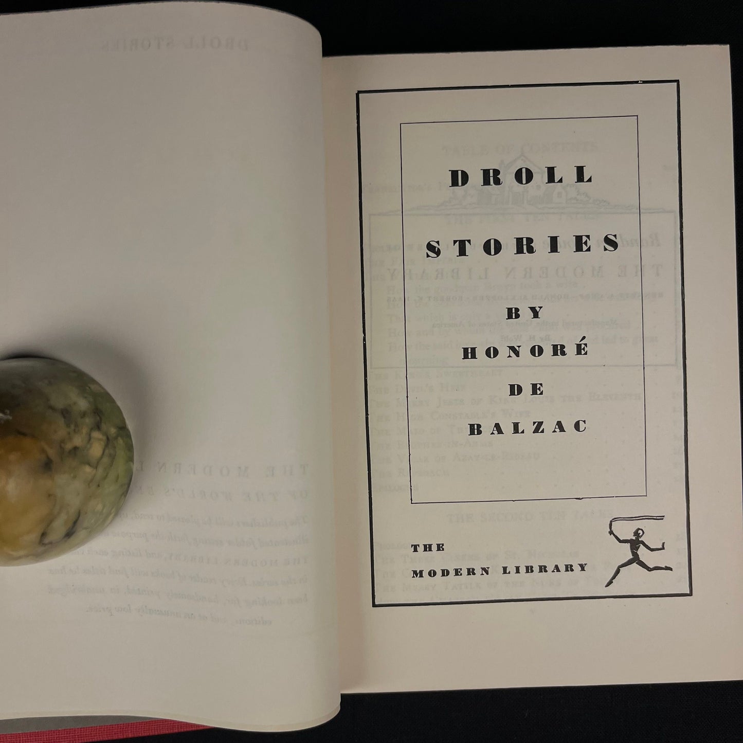 Modern Library - Droll Stories by Honoré de Balzac (1950) Vintage Hardcover Book