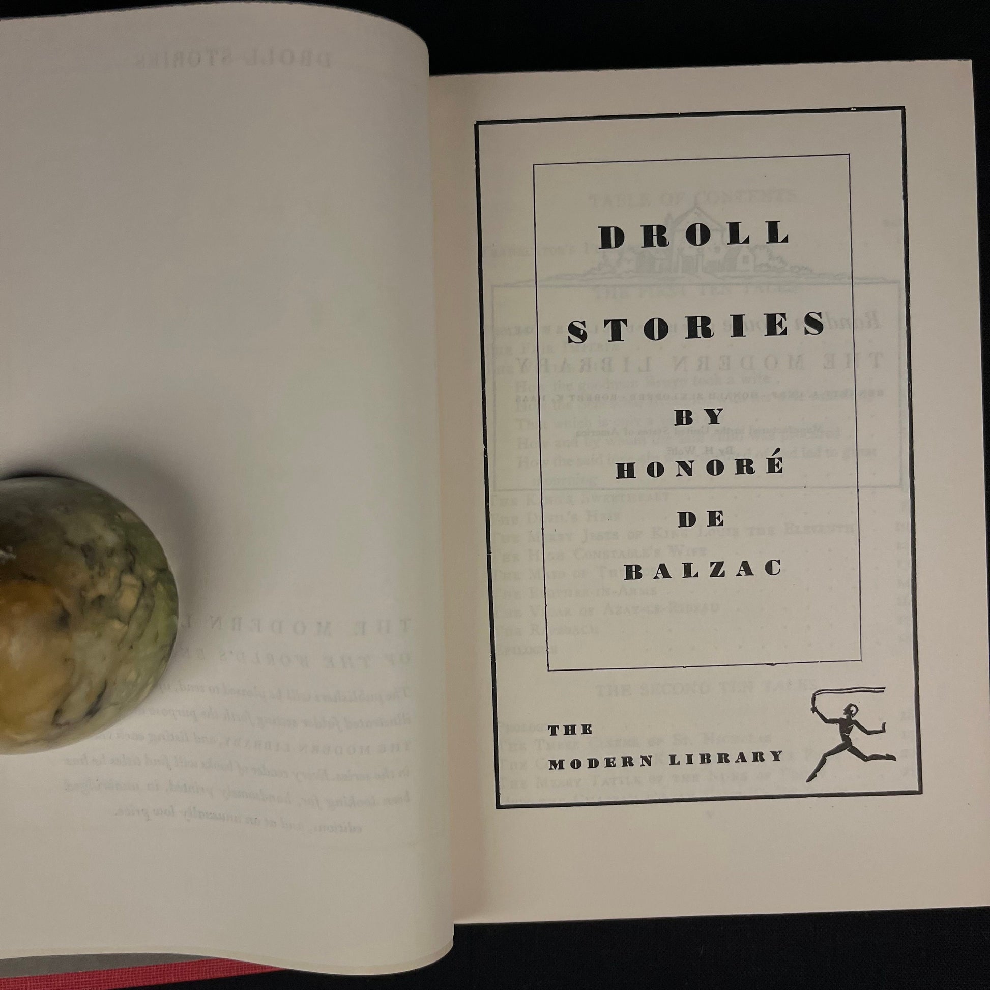 Modern Library - Droll Stories by Honoré de Balzac (1950) Vintage Hardcover Book