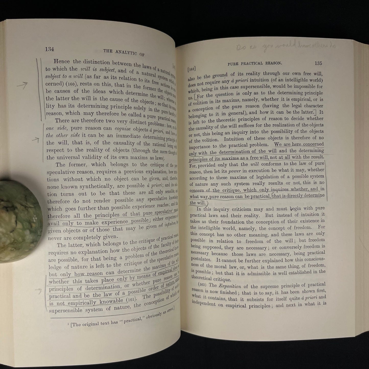 Critique of Practical Reason and Other Works on The Theory of Ethics by Immanuel Kant Translated by Thomas K. Abbott (1963) Vintage Book