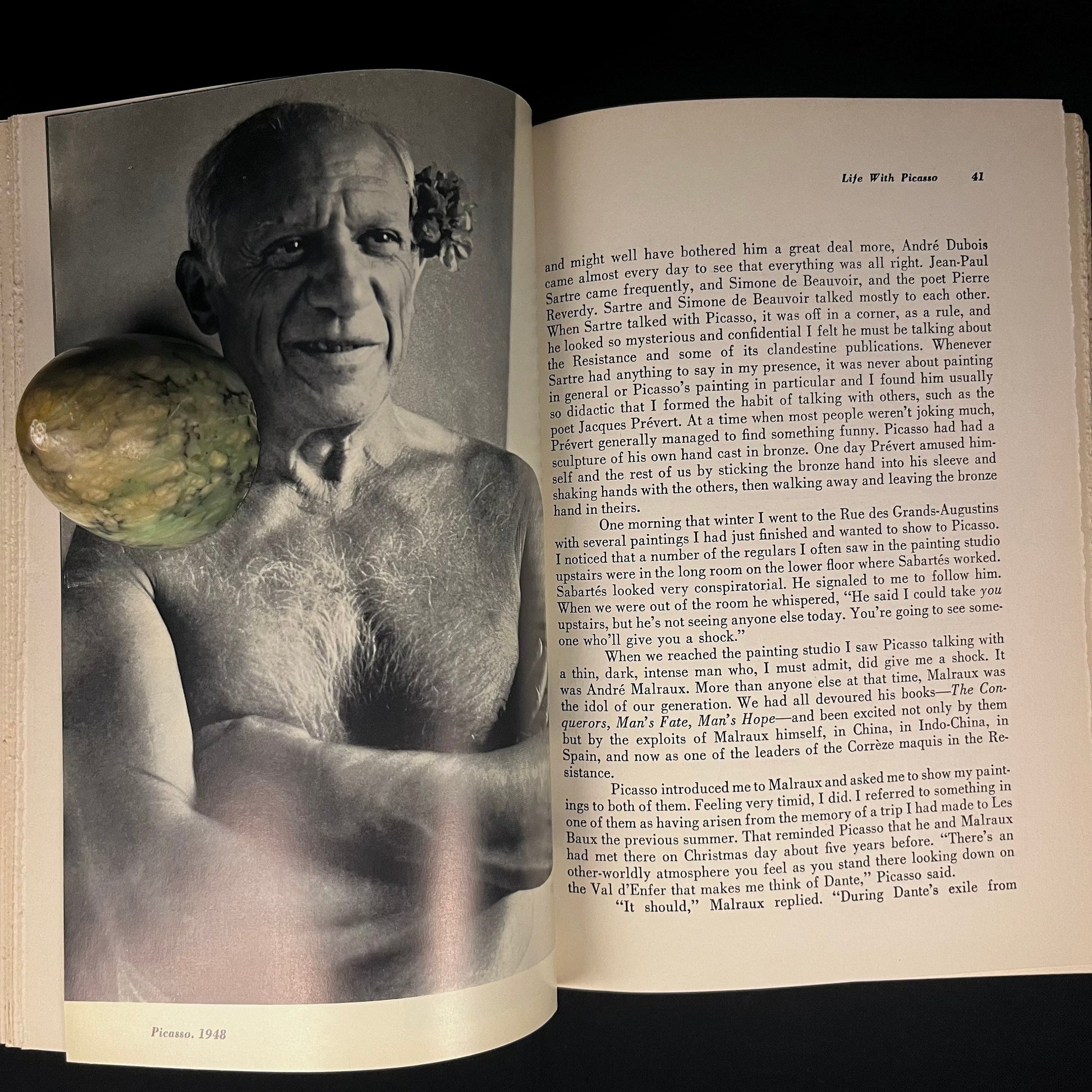 Fifth Printing - Life with Picasso by Françoise Gilot and Carlton Lake (1964) Vintage Hardcover Book