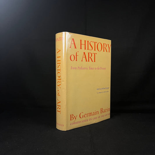 A History of Art: From Prehistoric Times to the Present by Germain Bazin (1959) Vintage Hardcover Book