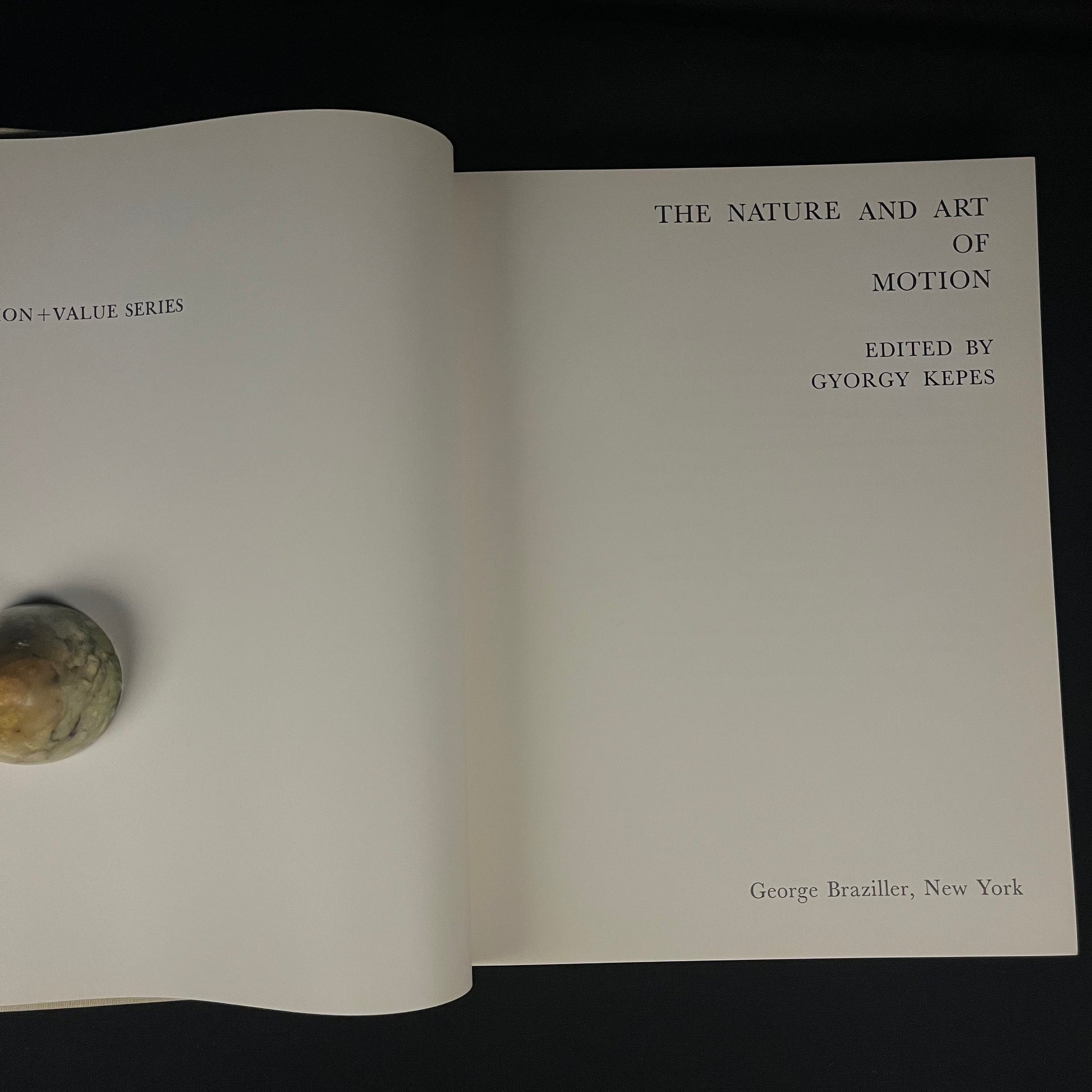The Nature and Art of Motion edited by Gyorgy Kepes (1965) Vintage Hardcover Book