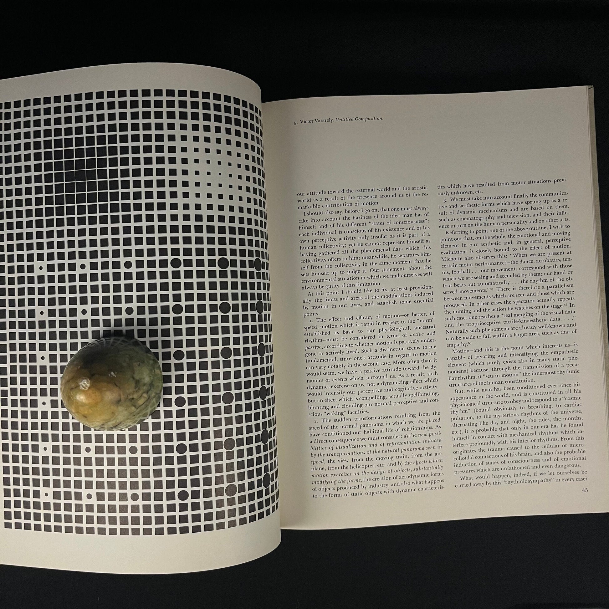 The Nature and Art of Motion edited by Gyorgy Kepes (1965) Vintage Hardcover Book