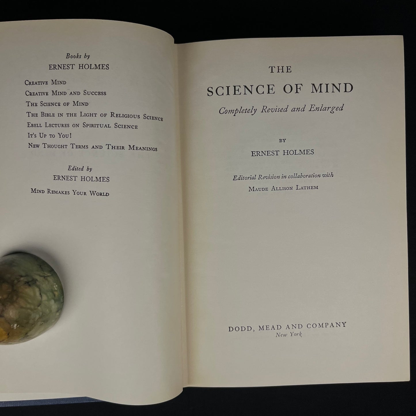 The Science of Mind by Ernest Holmes (1970s) Vintage Hardcover Book