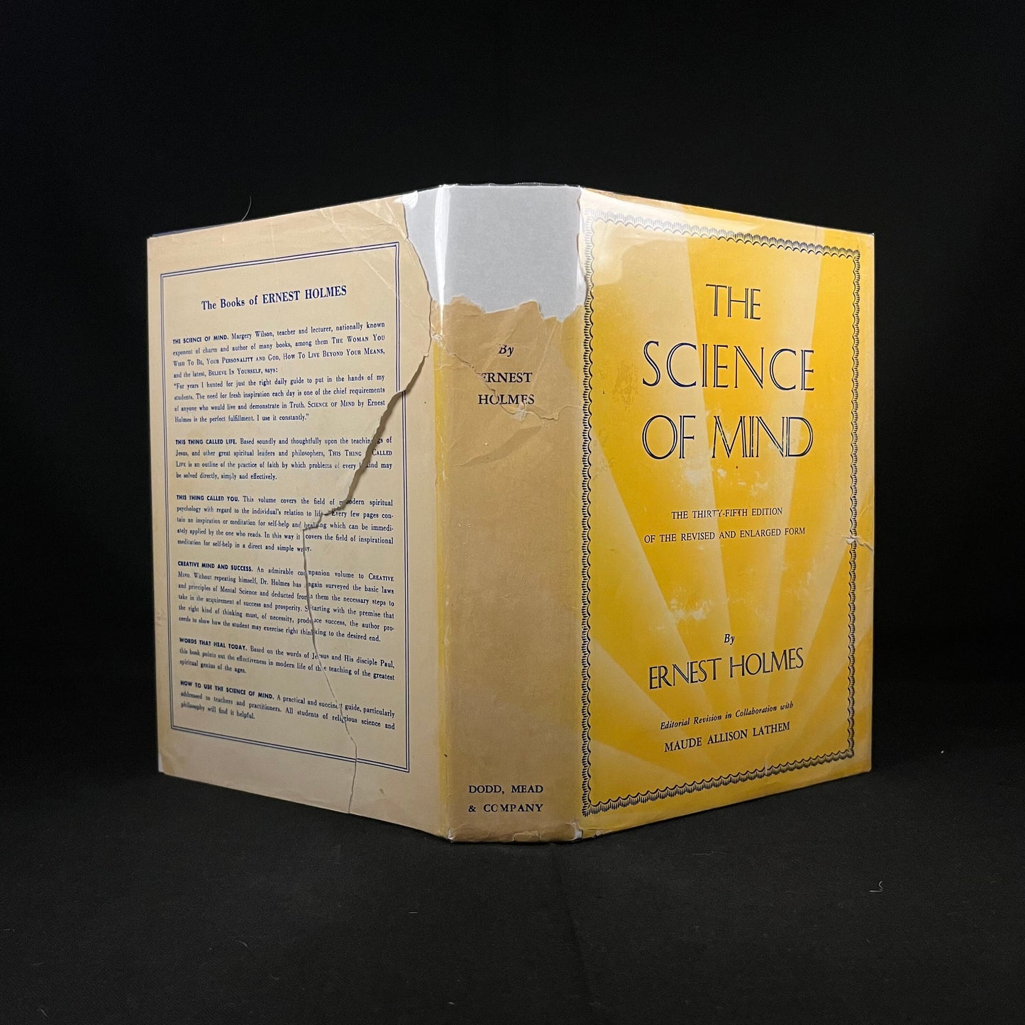 The Science of Mind by Ernest Holmes (1970s) Vintage Hardcover Book