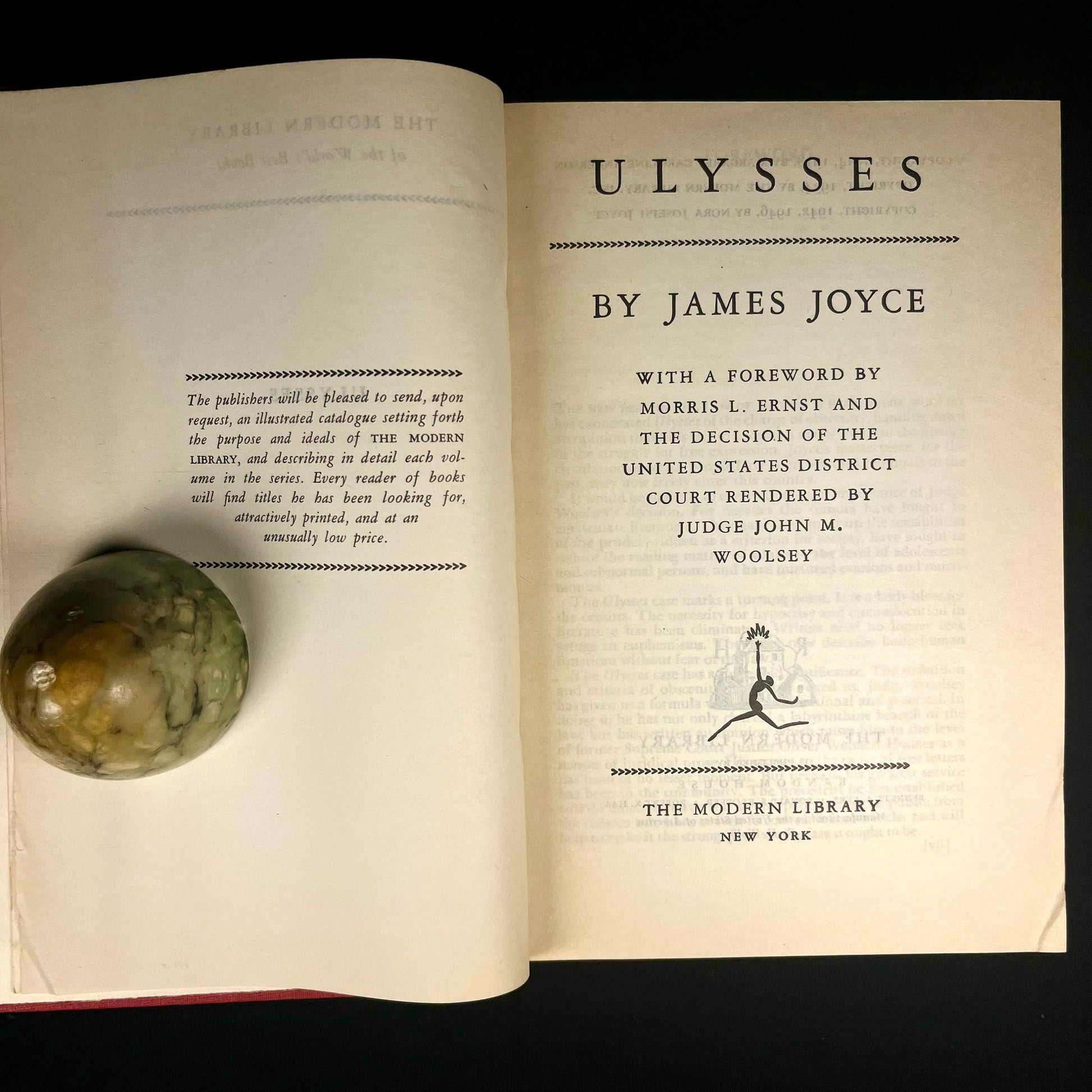 Modern Library - Ulysses by James Joyce (1946) Vintage Hardcover Book