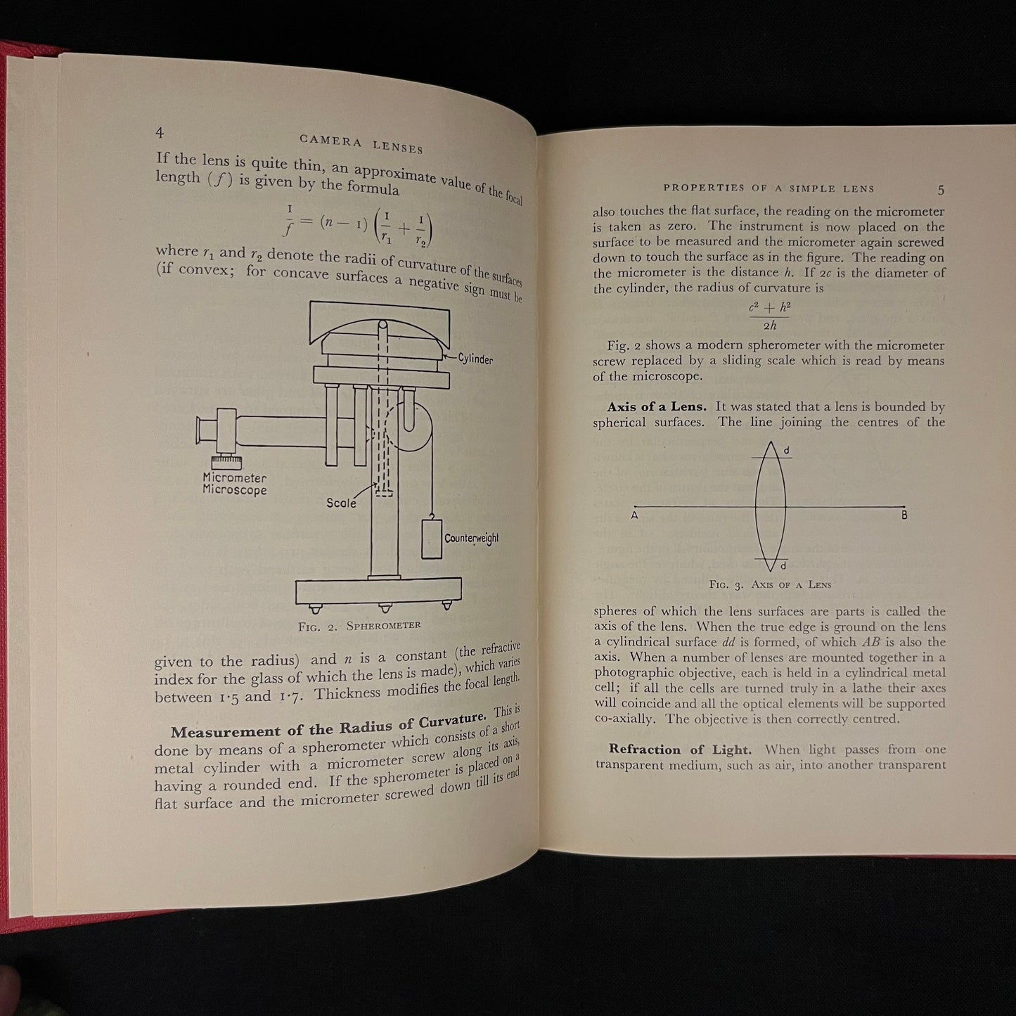 Camera Lenses: A Handbook to Lenses and Accessories for Amateur and Professional Photographers by Arthur Lockett (1952) Hardcover Book