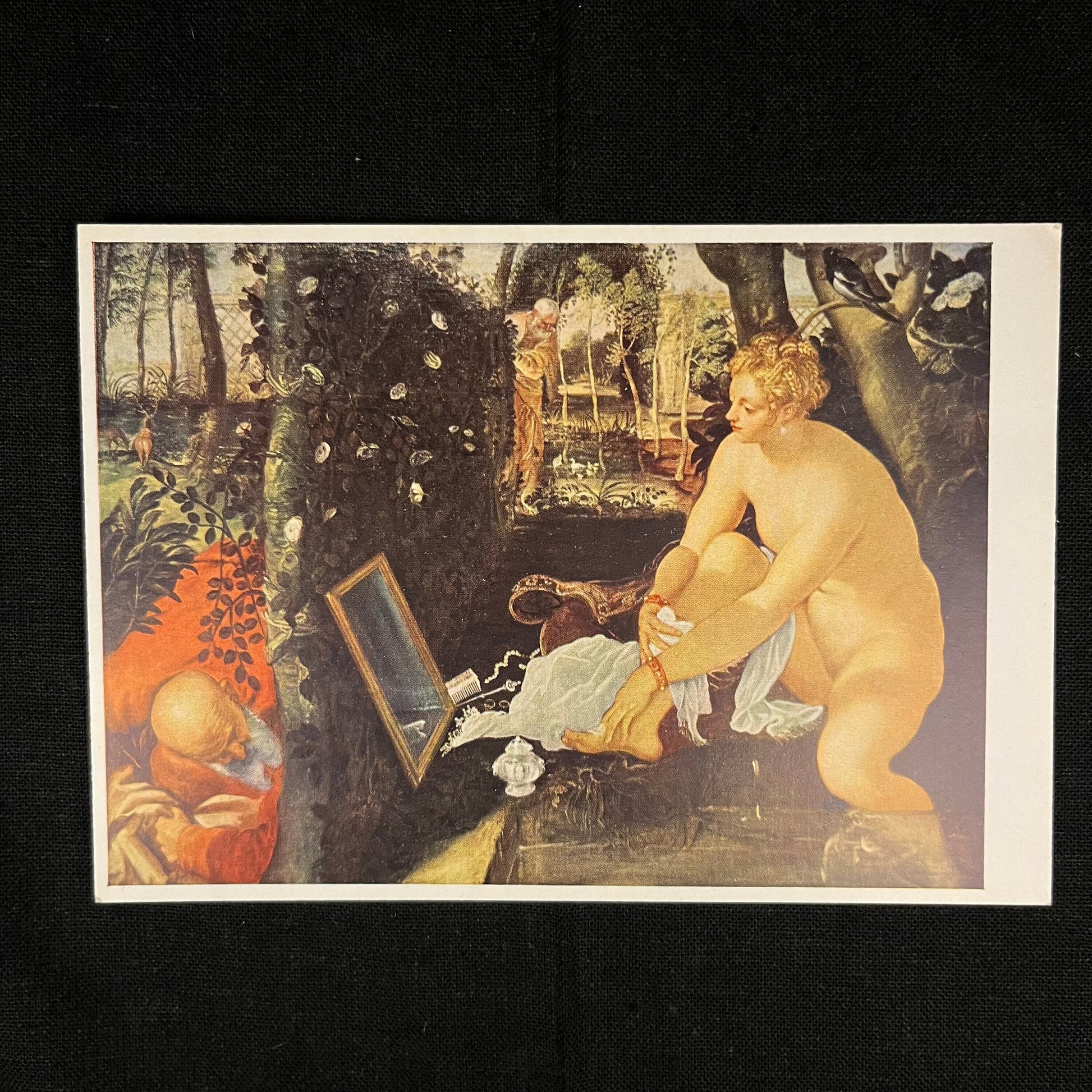 Susannah and the Elders by Tintoretto Jacopo (1950s) Vintage Postcard