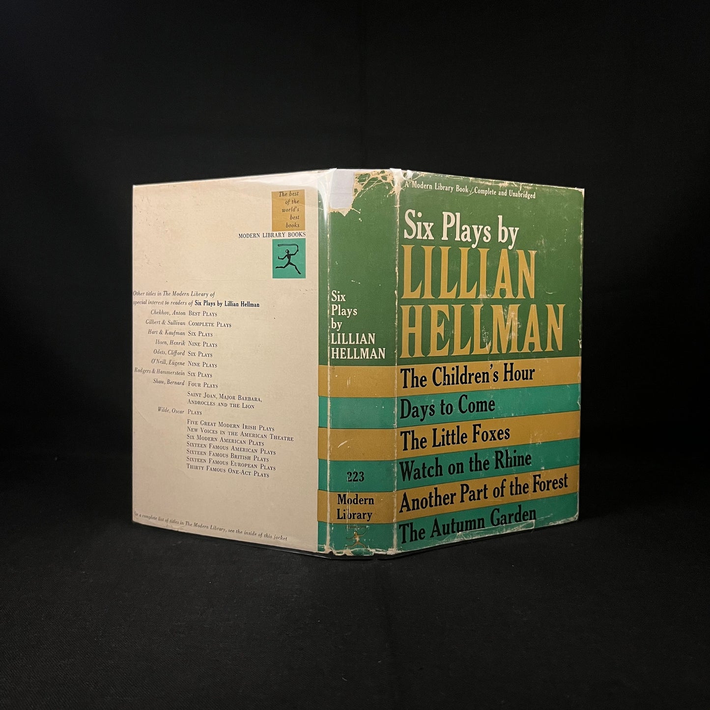 Modern Library - Six Plays by Lillian Hellman (1960) Vintage Hardcover Book