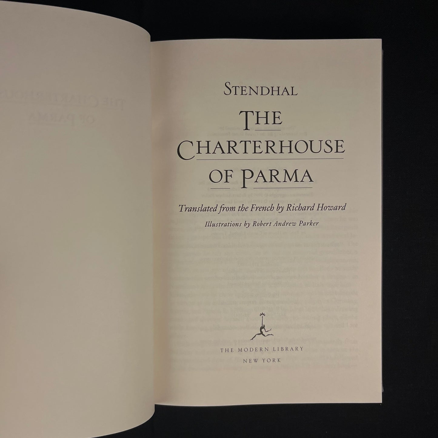 Modern Library - The Charterhouse of Parma by Stendhal (1999) Vintage Hardcover Book