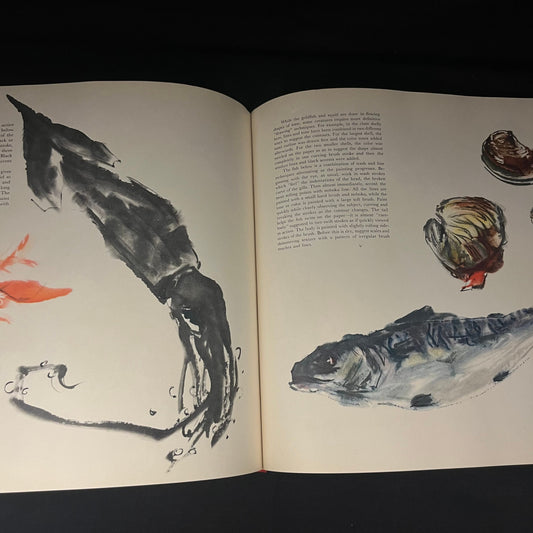 First Edition - The Art and Technique of Sumi-e: Japanese Ink Painting by Kay Morrissey Thompson (1960) Vintage Hardcover Book