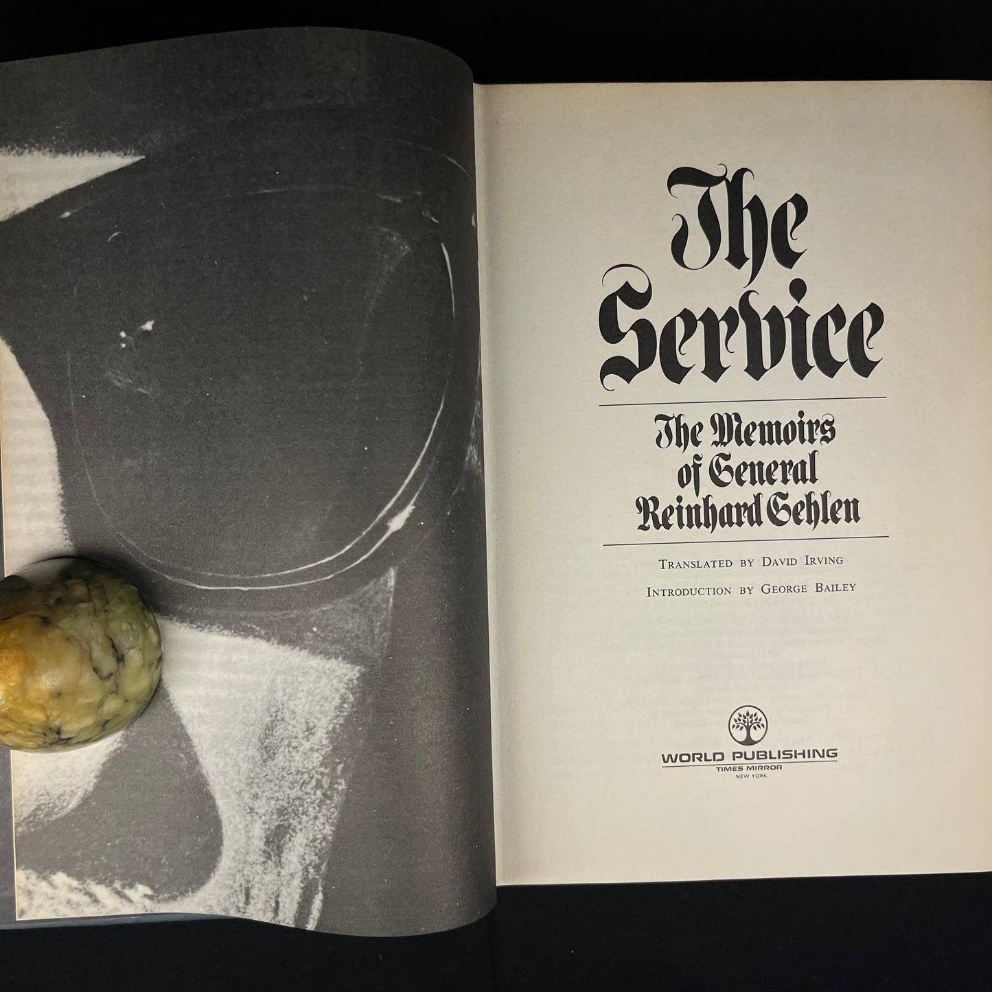 First Printing - The Service: The Memoirs of General Reinhold Gehlen (1972) Vintage Hardcover Book