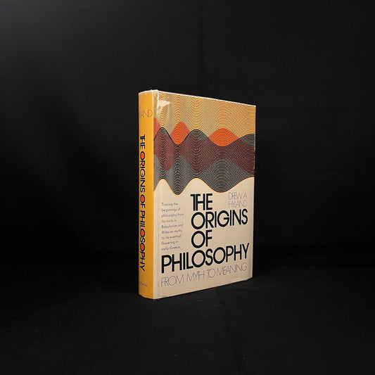 The Origins of Philosophy: The Rise in Myth and the Pre-Socratics by Drew Hyland (1973) Vintage Hardcover Book