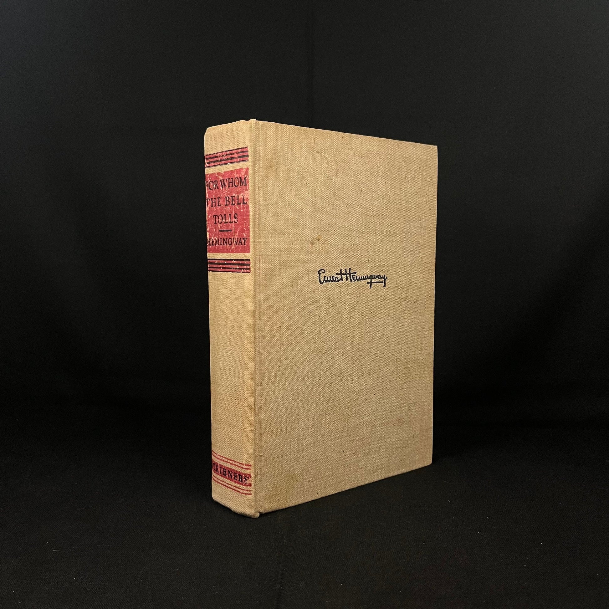 Early Printing - For Whom the Bell Tolls by Ernest Hemingway (1940) Vintage Hardcover Book