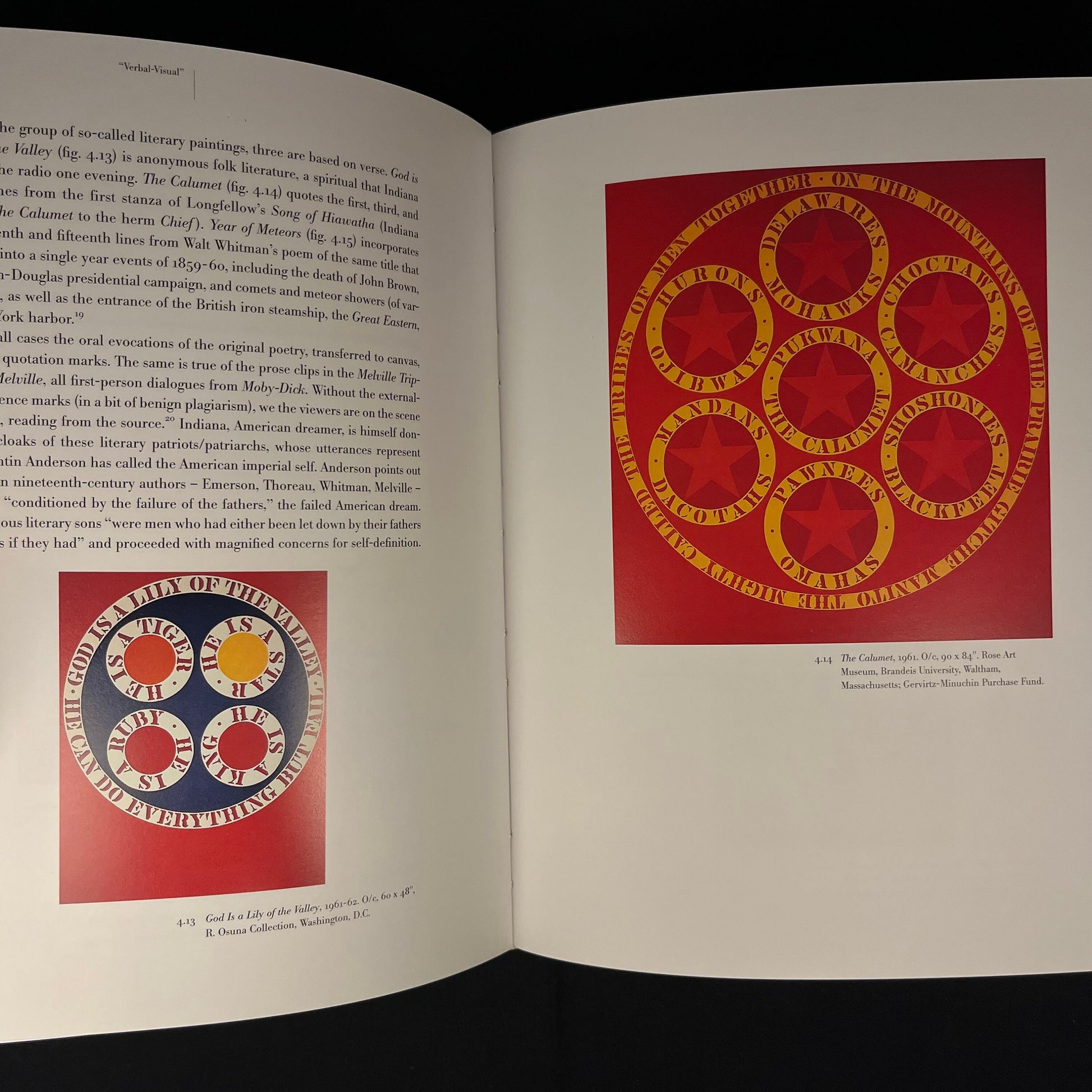 First Printing - Robert Indiana: Figures of Speech by Susan Elizabeth Ryan (2000) Vintage Hardcover Book