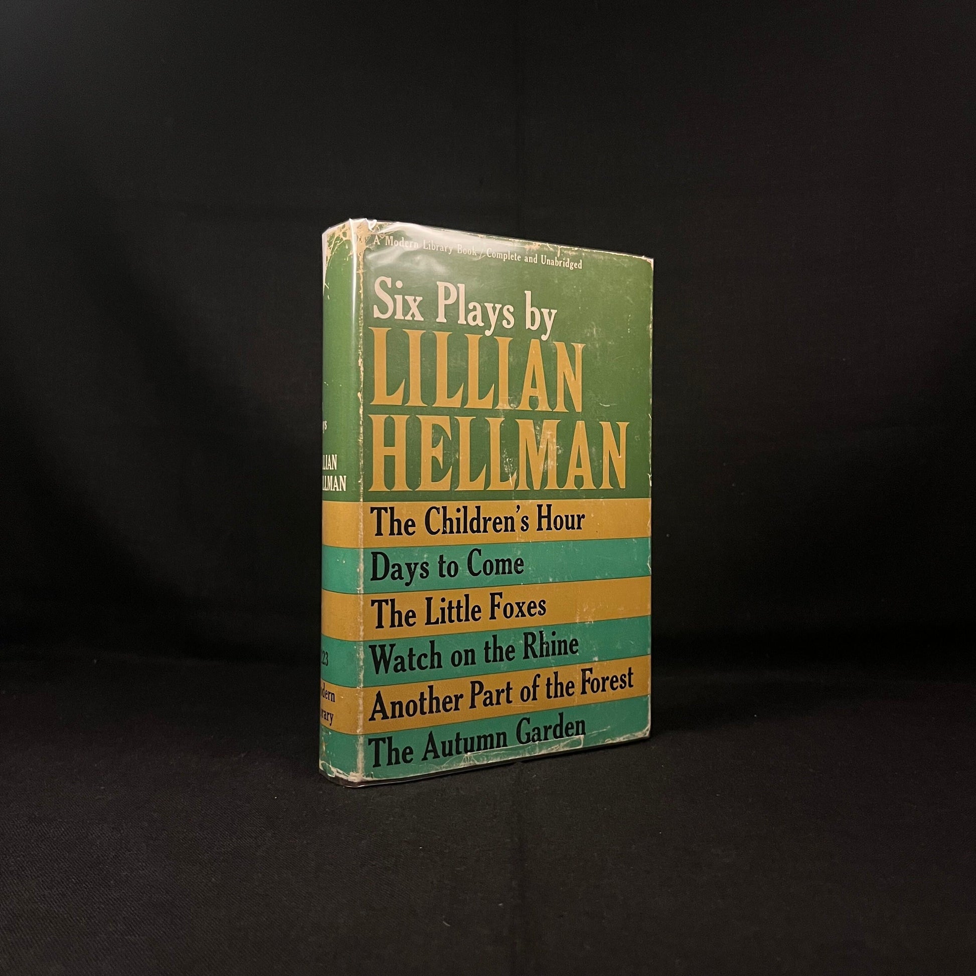 Modern Library - Six Plays by Lillian Hellman (1960) Vintage Hardcover Book