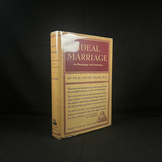 First Edition - Ideal Marriage: Its Physiology and Technique by H. Van de Velde (1930) Vintage Hardcover Book