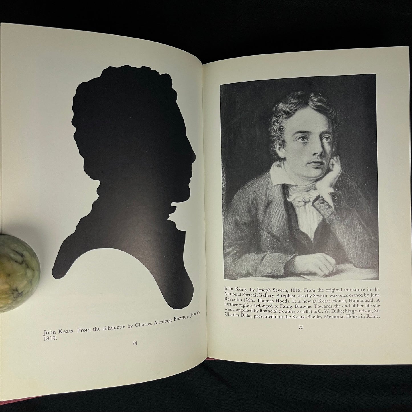 Keats and his Circle: An Album of Portraits by Joanna Richardson (1980) Vintage Hardcover Book