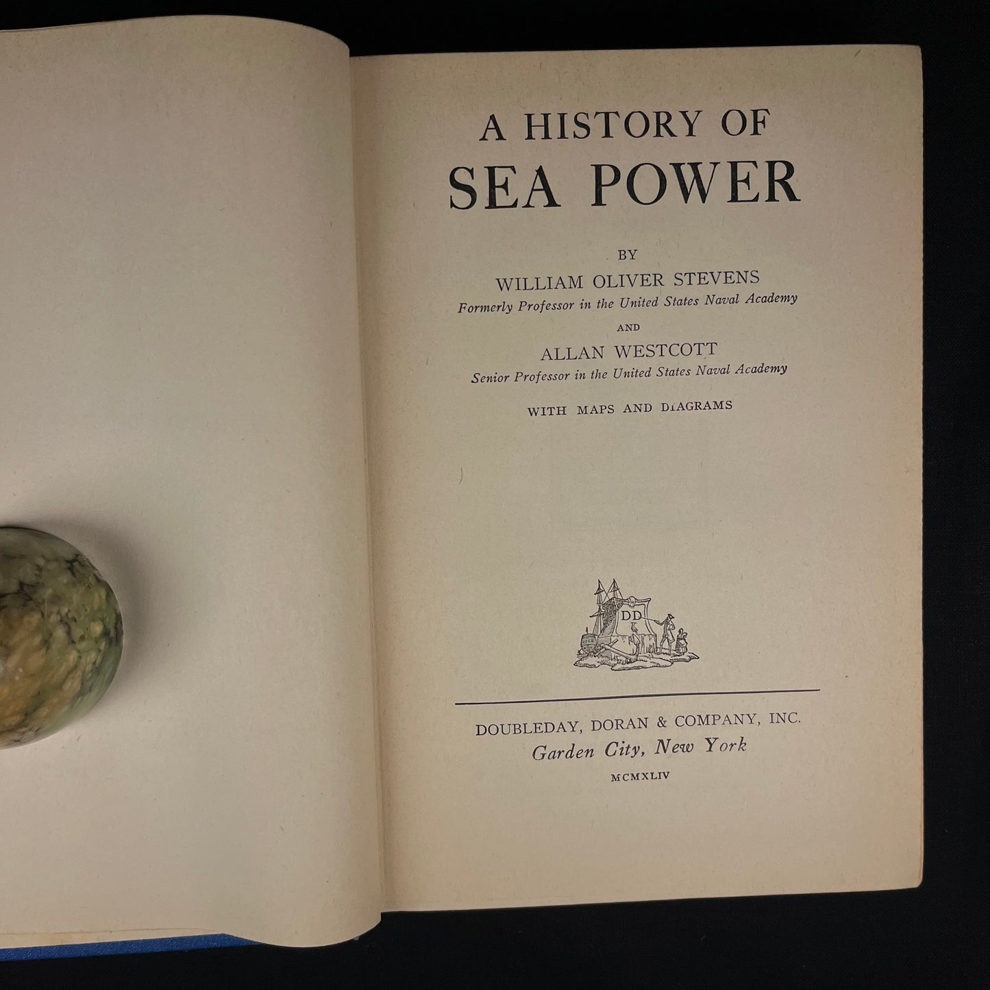 A History of Sea Power by William Oliver Stevens and Allan Westcott (1954) Vintage Hardcover Book