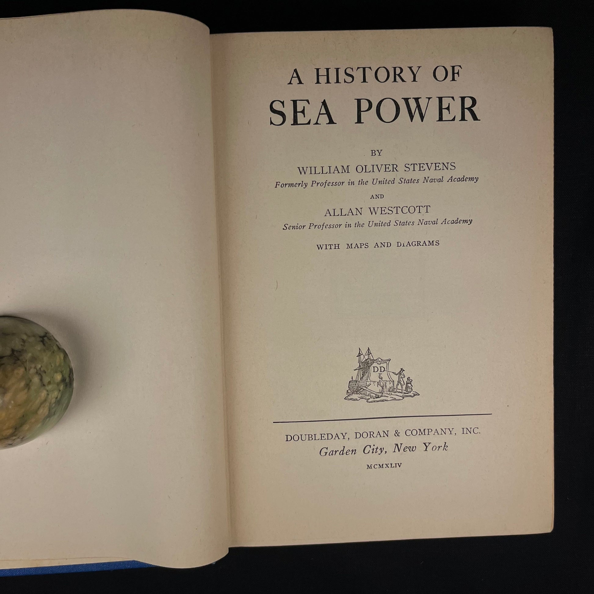 A History of Sea Power by William Oliver Stevens and Allan Westcott (1954) Vintage Hardcover Book