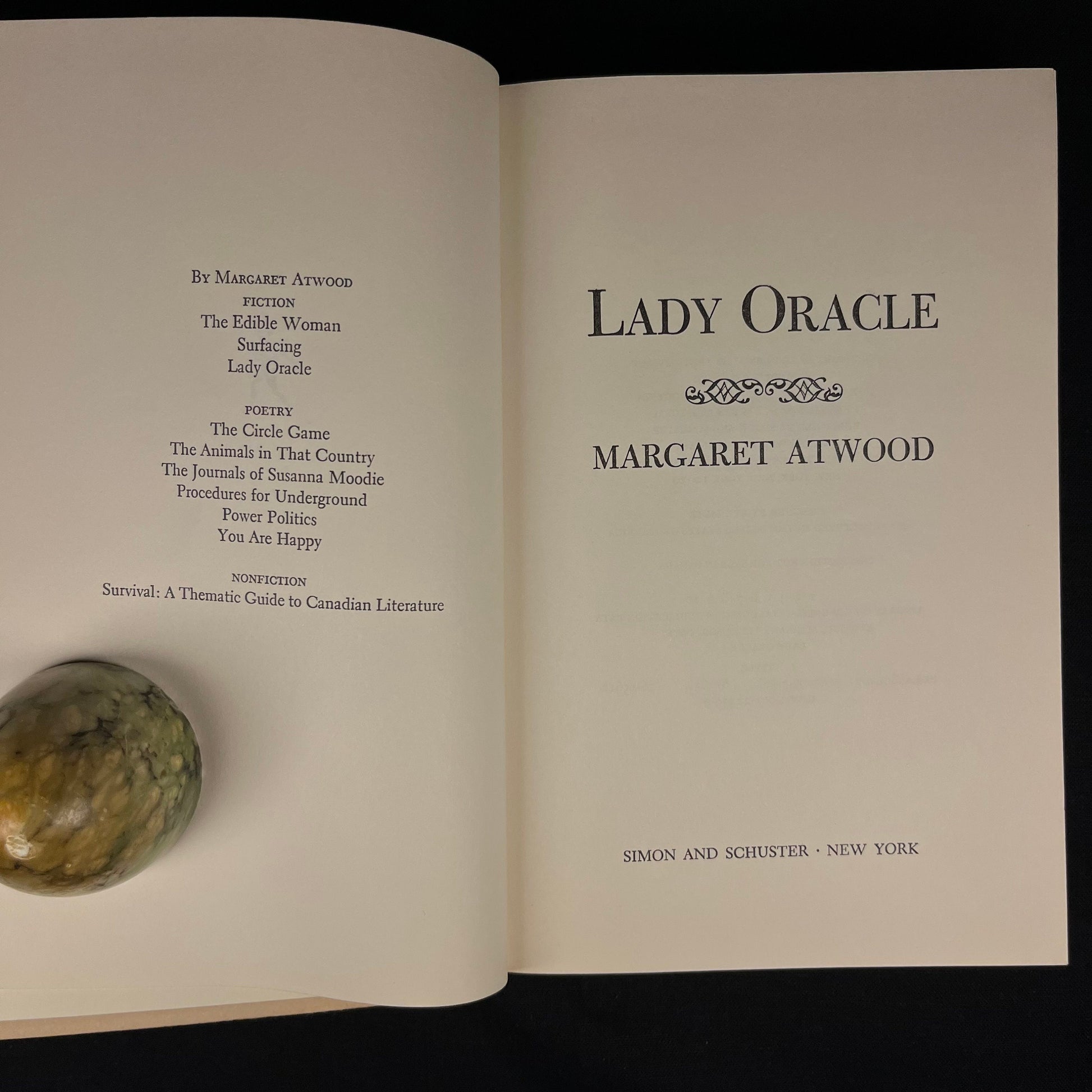 Second Printing - Lady Oracle: A Novel by Margaret Atwood (1976) Vintage Hardcover Book