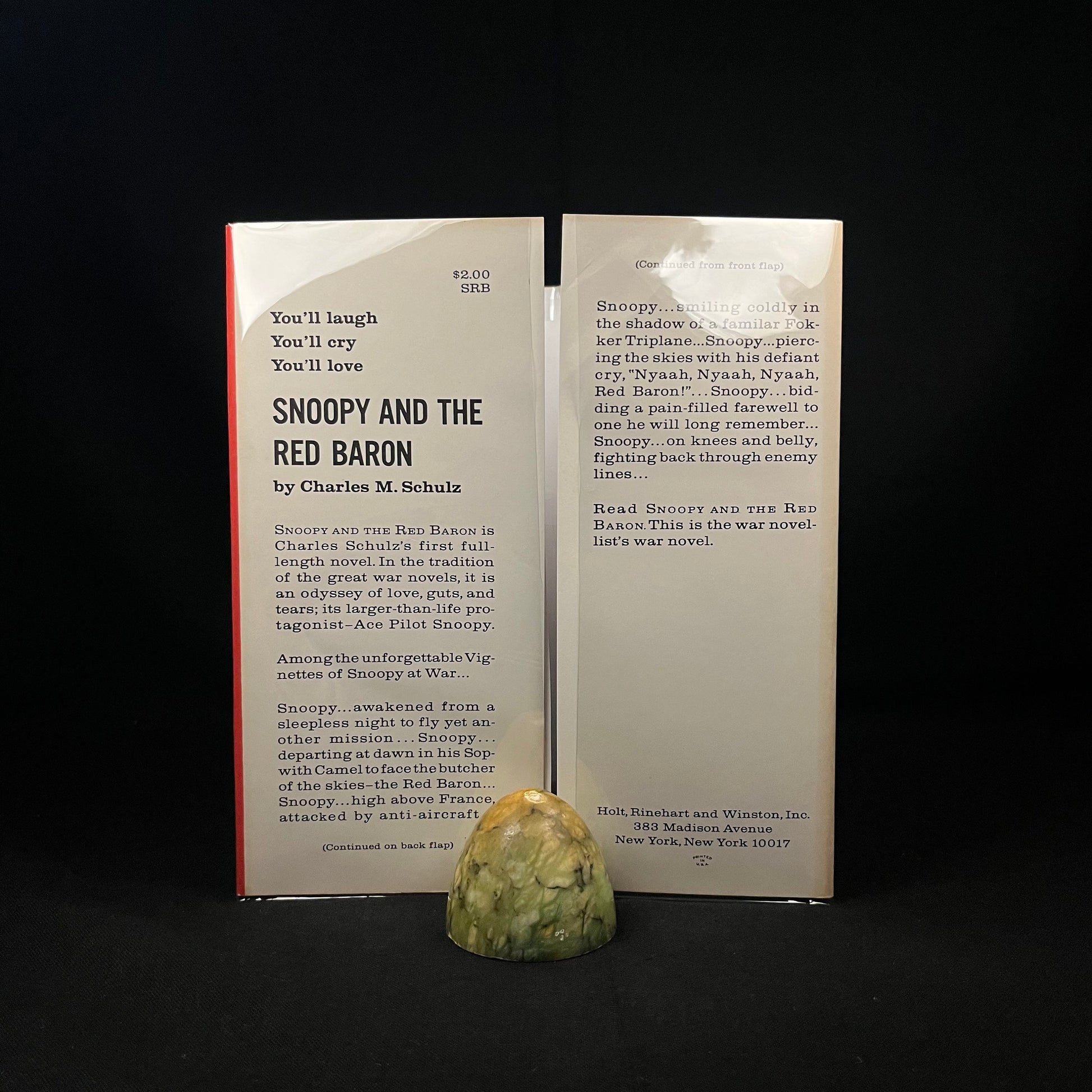 Third Printing - Snoopy and the Red Baron by Charles M. Schulz (1967) Vintage Hardcover Book