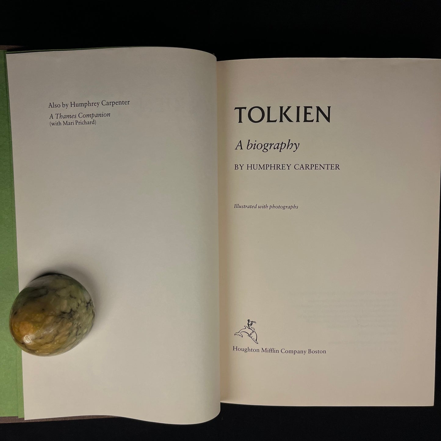 Second Printing - Tolkien: A Biography by Humphrey Carpenter (1977) Vintage Hardcover Book