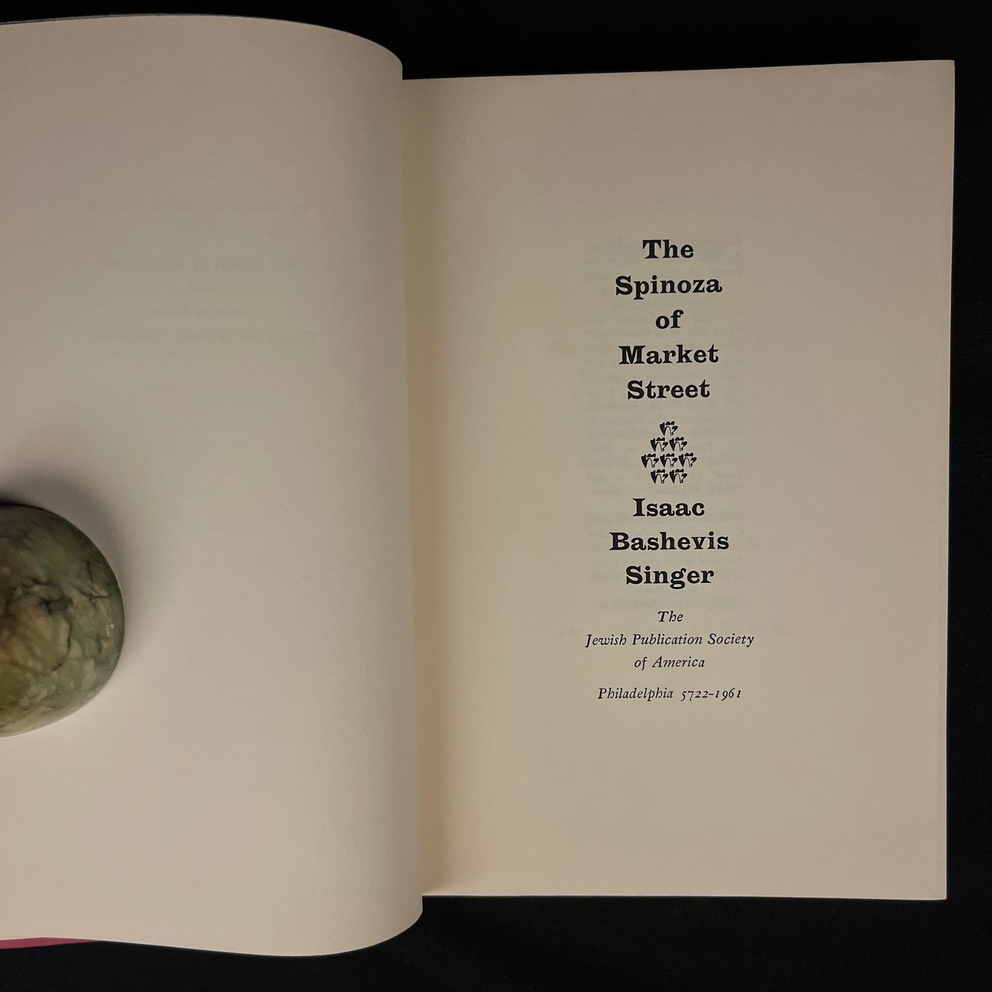 First Printing - The Spinoza of Market Street by Isaac Bashevis Singer (1961) Vintage Hardcover Book