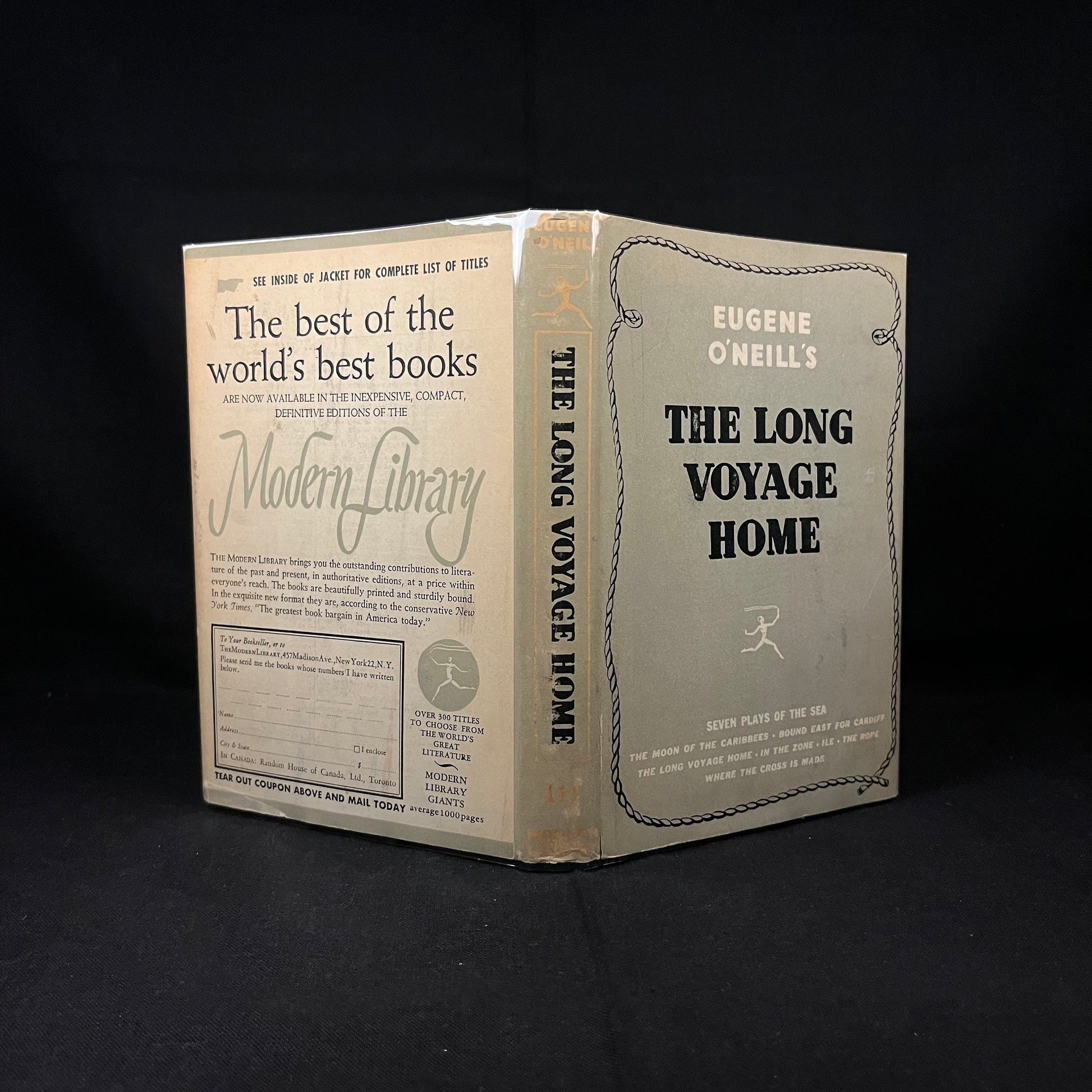 Modern Library - The Long Voyage Home: Seven Plays of the Sea by Eugene O’Neill (1952) Vintage Hardcover Book