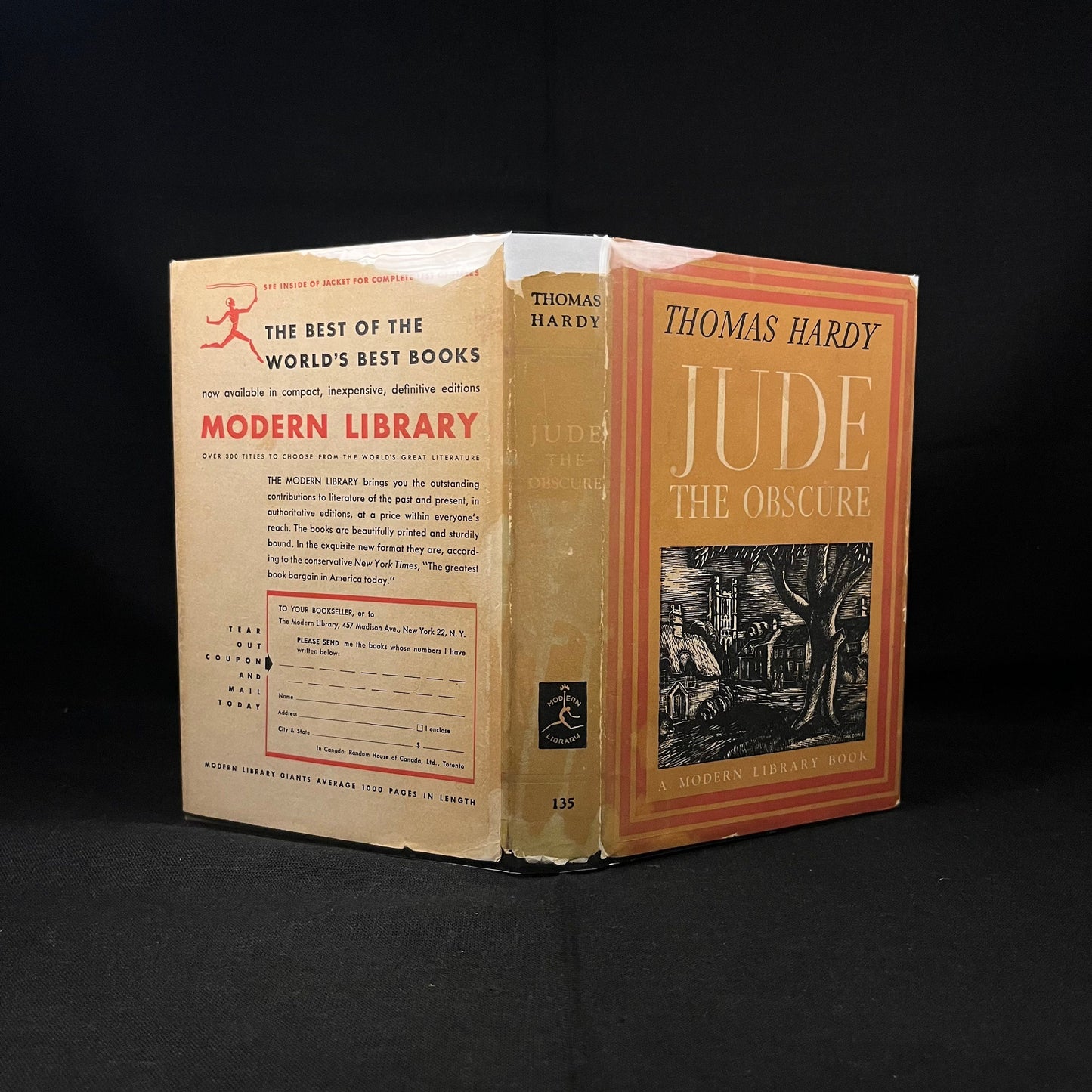 Modern Library - Jude the Obscure by Thomas Hardy (1948) Vintage Hardcover Book