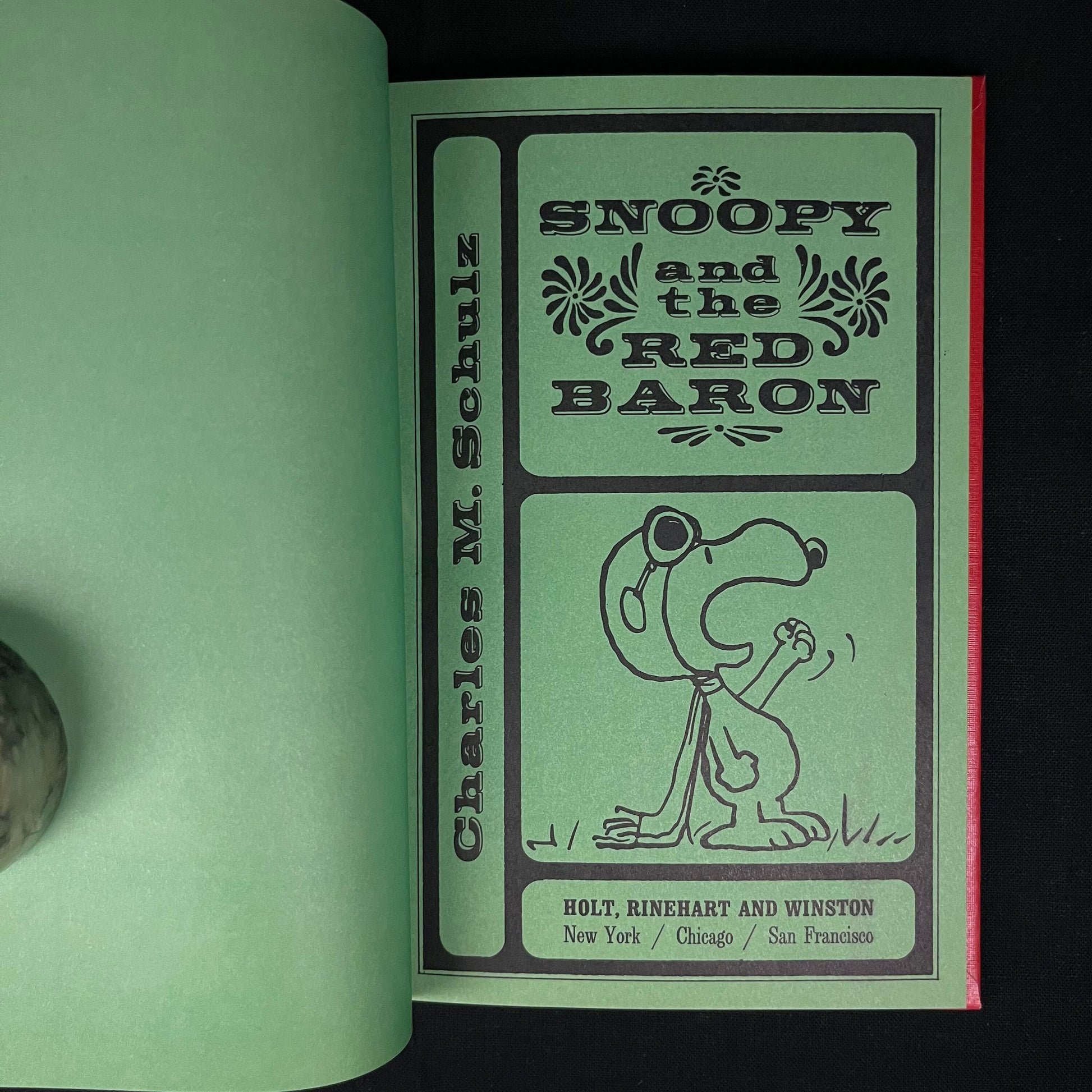 Third Printing - Snoopy and the Red Baron by Charles M. Schulz (1967) Vintage Hardcover Book