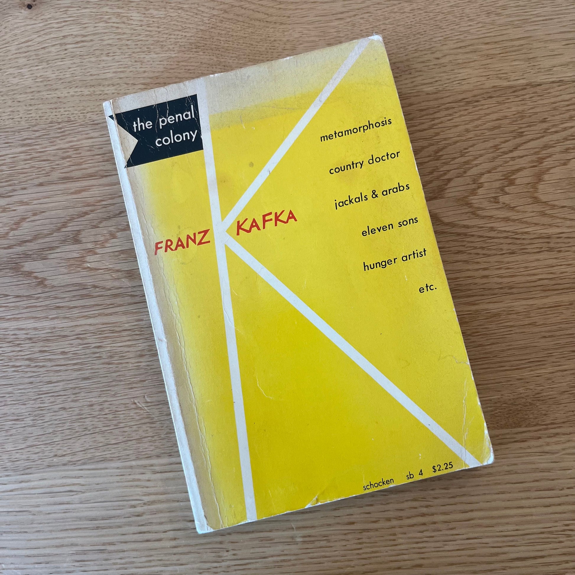 The Penal Colony by Franz Kafka (1968) Vintage Mass Market Paperback Book