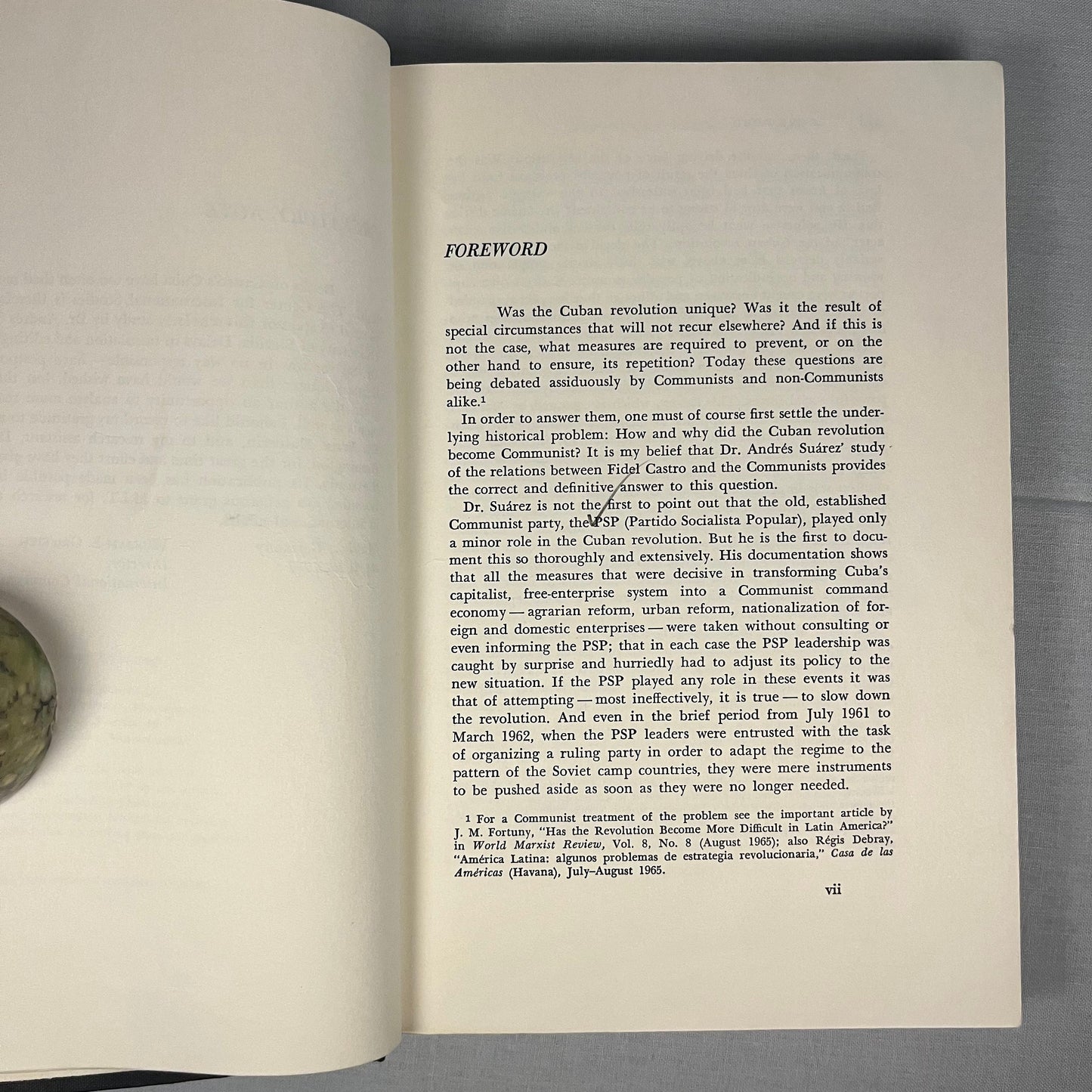 First Edition - Cuba: Castroism and Communism, 1959-1966 by Andrés Suárez (1967) Vintage Hardcover Book