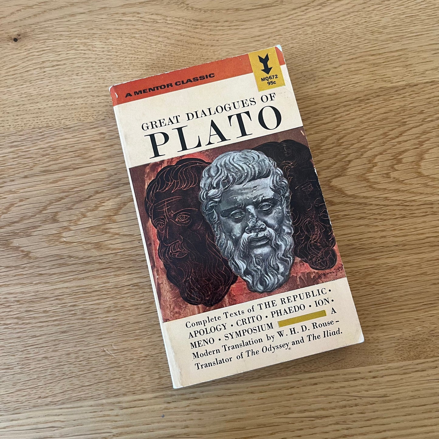 Great Dialogues of Plato (1956) Vintage Mass Market Paperback Book