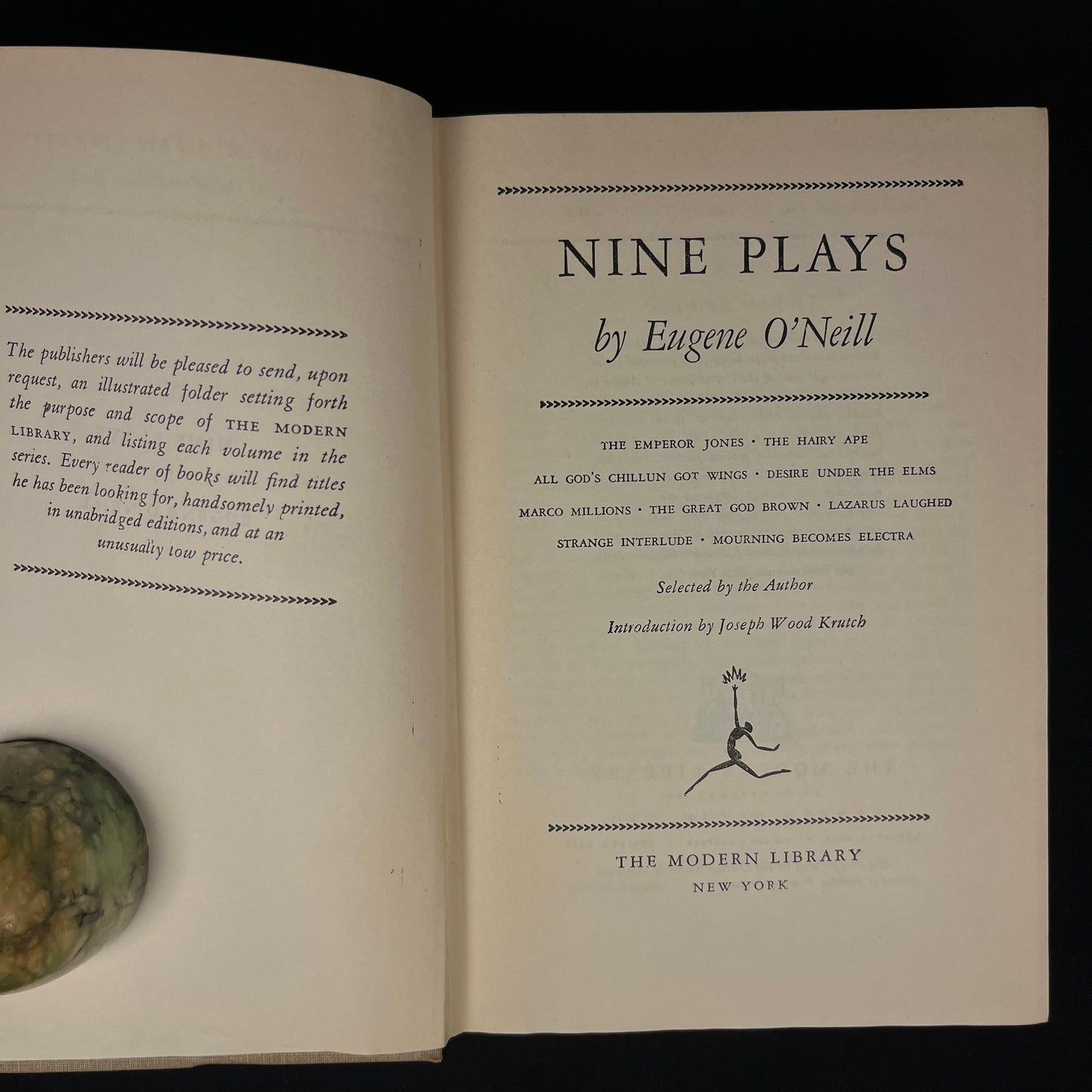 Modern Library - Nine Plays by Eugene O’Neill (1941) Vintage Hardcover Book