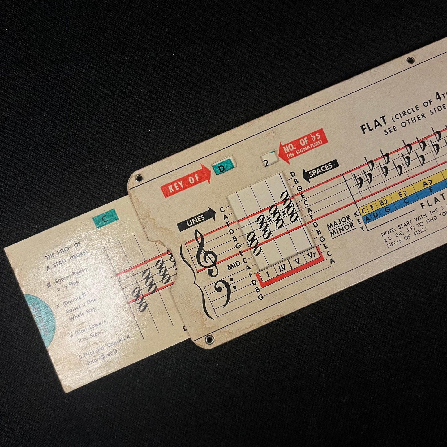 Metrochord (1952) Vintage Key and Chord Slide Rule