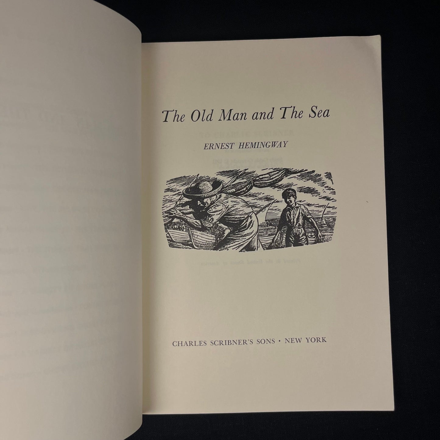 First School Paperback Edition - The Old Man and the Sea by Ernest Hemingway (1968) Vintage Softcover Book