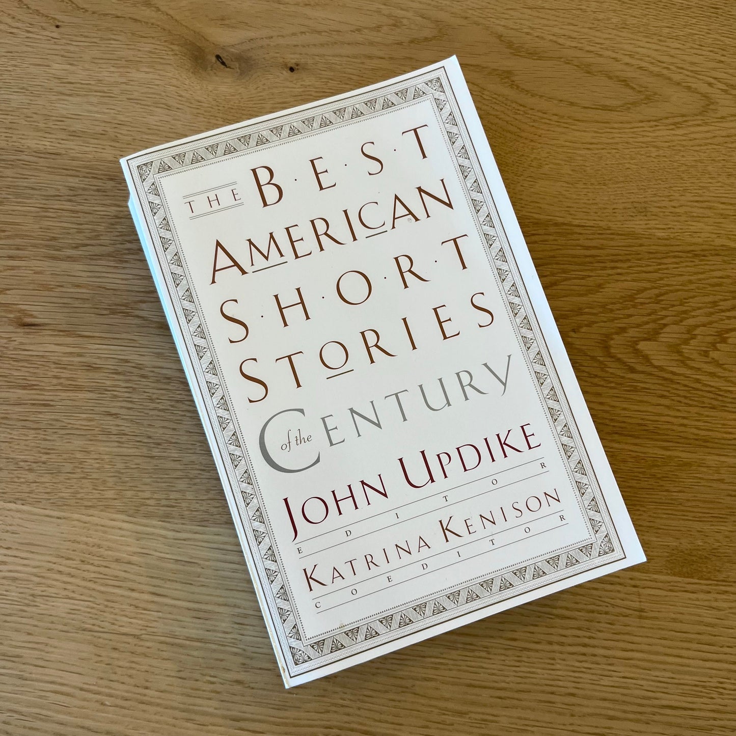 The Best American Short Stories of the Century edited by John Updike (1999) Vintage Paperback Book