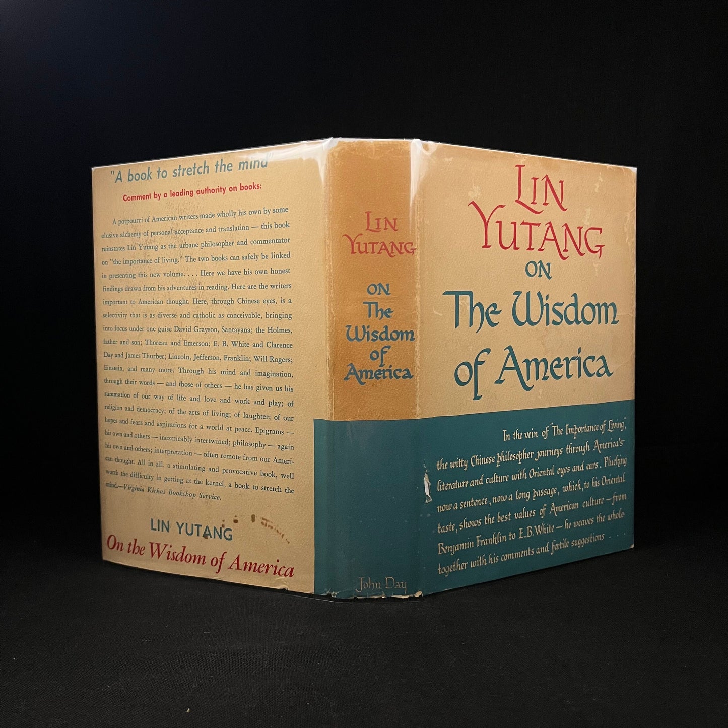 First Printing - Lin Yutang on The Wisdom of America (1950) Vintage Hardcover Book