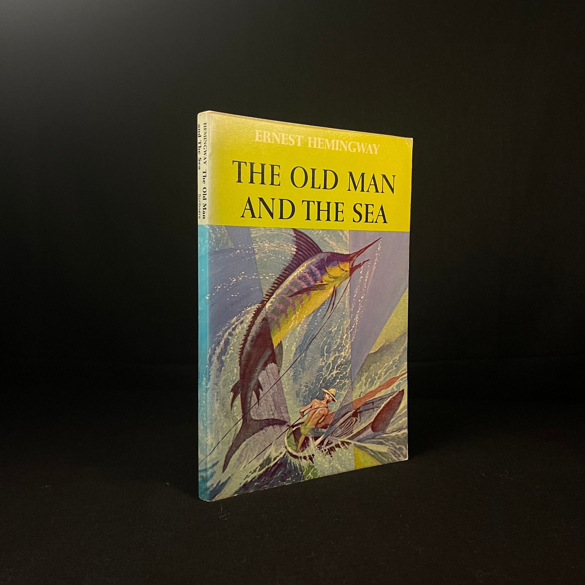 First School Paperback Edition - The Old Man and the Sea by Ernest Hemingway (1968) Vintage Softcover Book