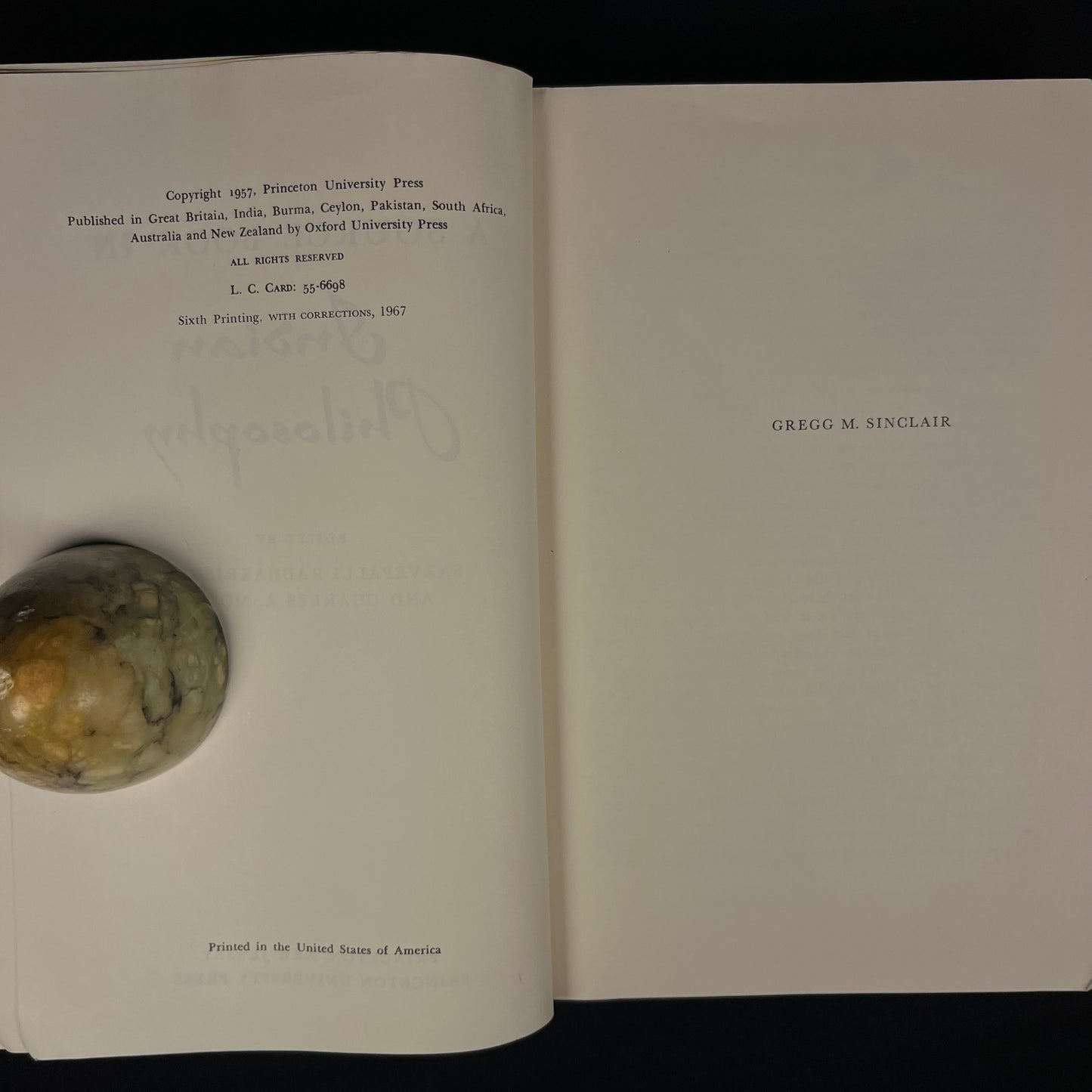 A Sourcebook in Indian Philosophy (1967) Vintage Softcover Book