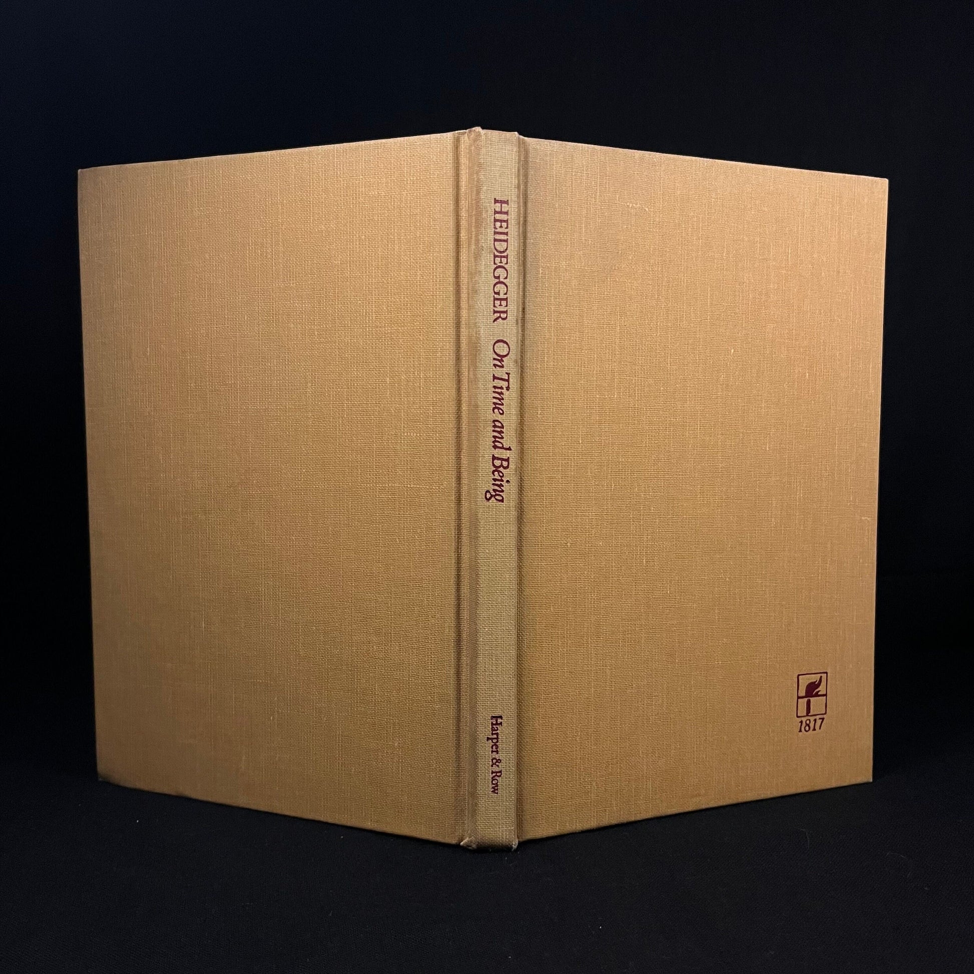 Second Printing - On Time and Being by Martin Heidegger (1973) Vintage Hardcover Book