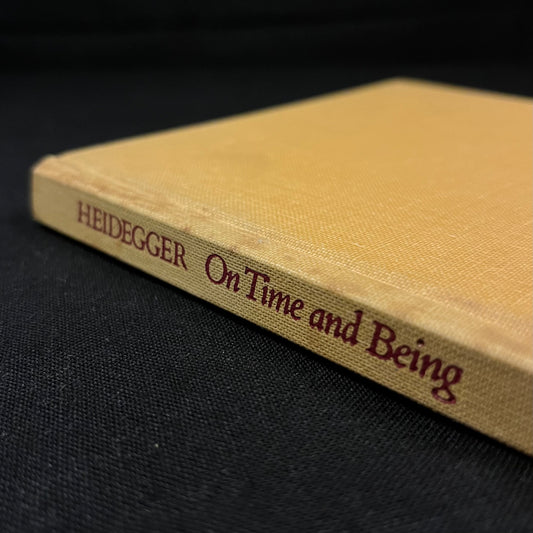 Second Printing - On Time and Being by Martin Heidegger (1973) Vintage Hardcover Book