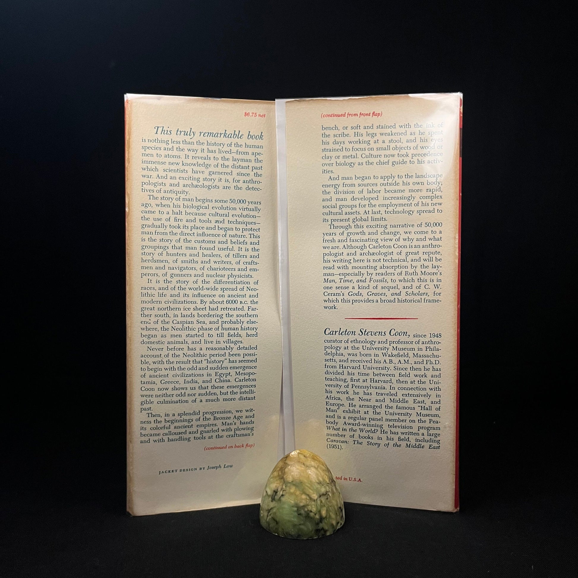 First Printing - The Story of Man: From the First Human to Primitive Culture and Beyond by Carleton S. Coon (1954) Vintage Hardcover Book